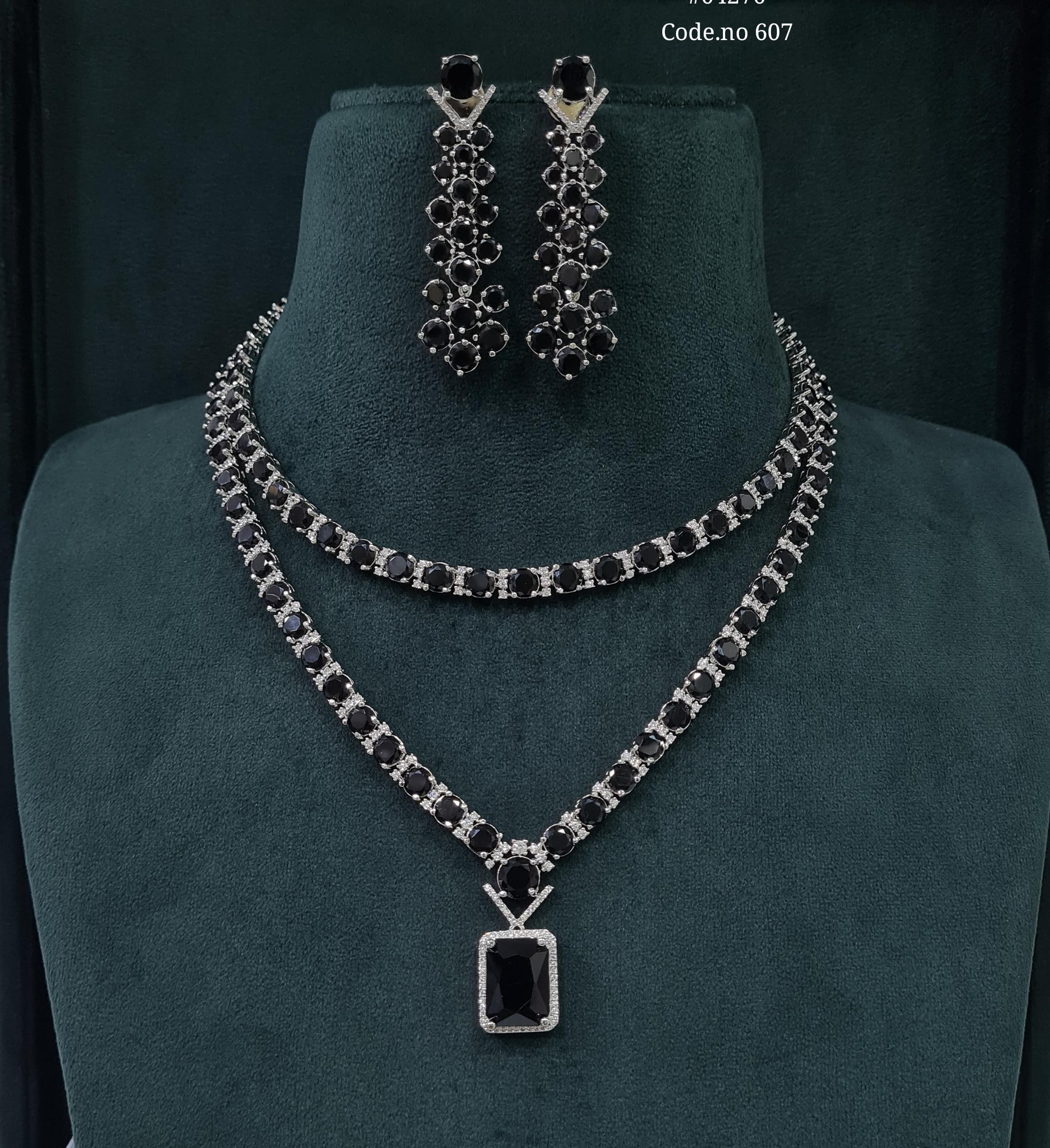 Cz Necklace 04276 - 8