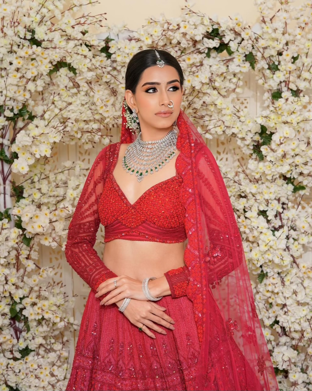 Cz Bride Necklace 01768 - 5