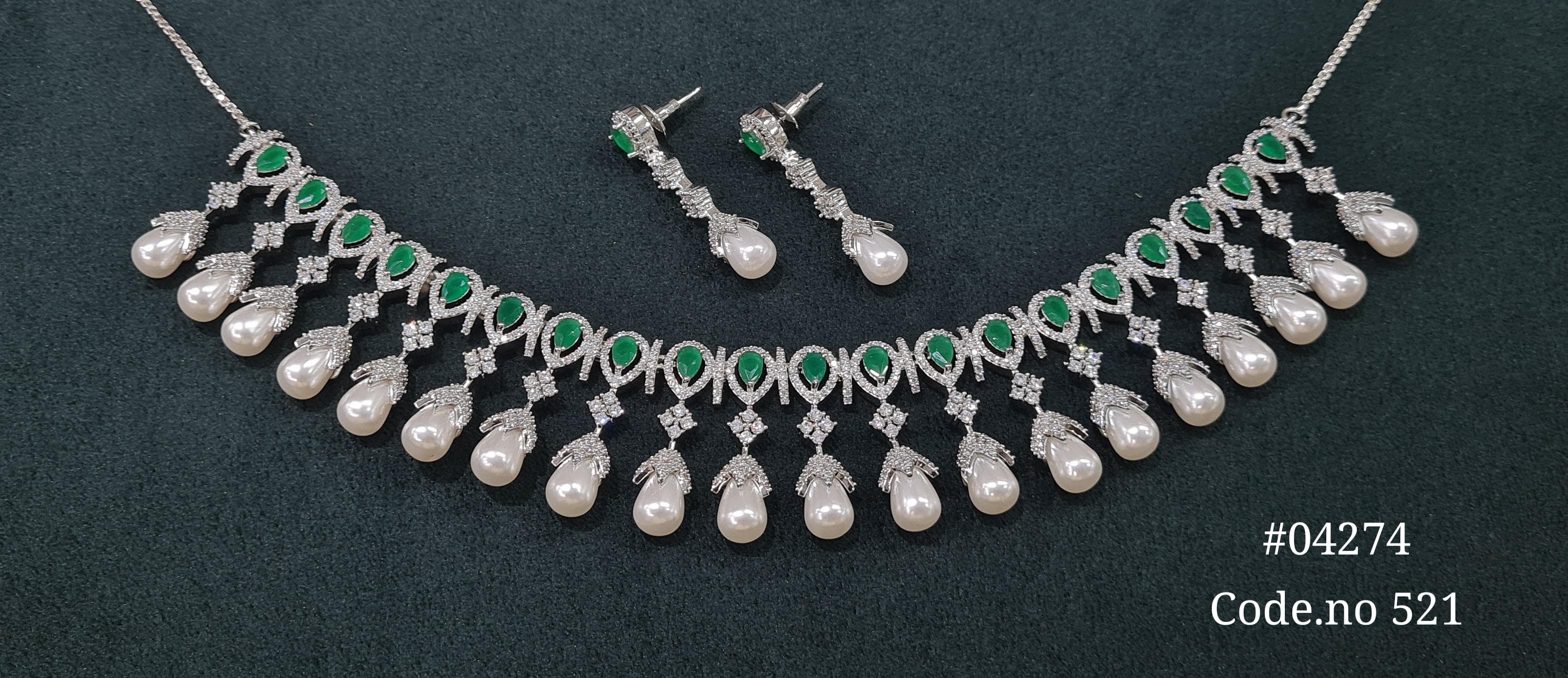 Cz Necklace 04274 - 3