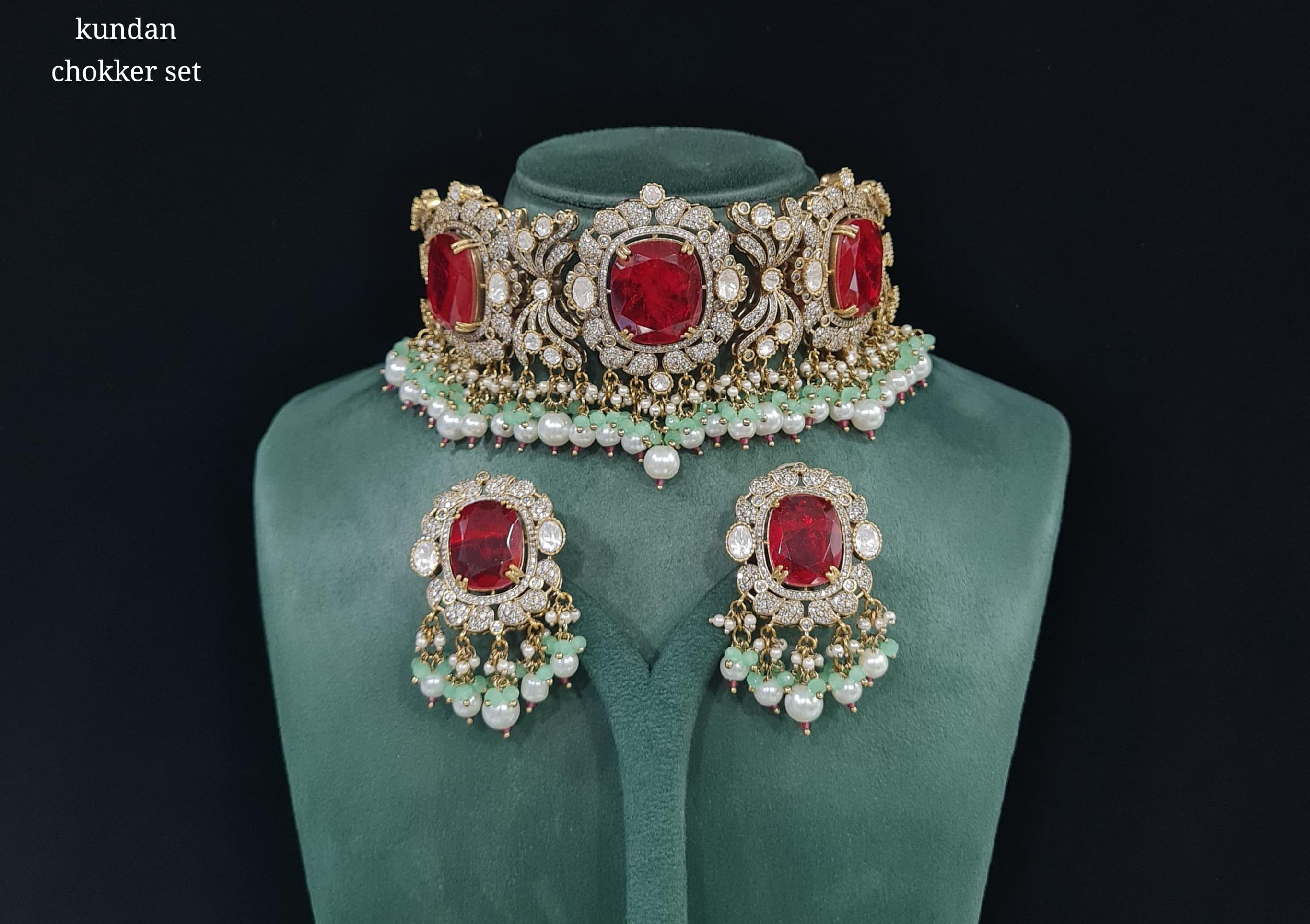 Victorian Kundan Choker 02665 - 13