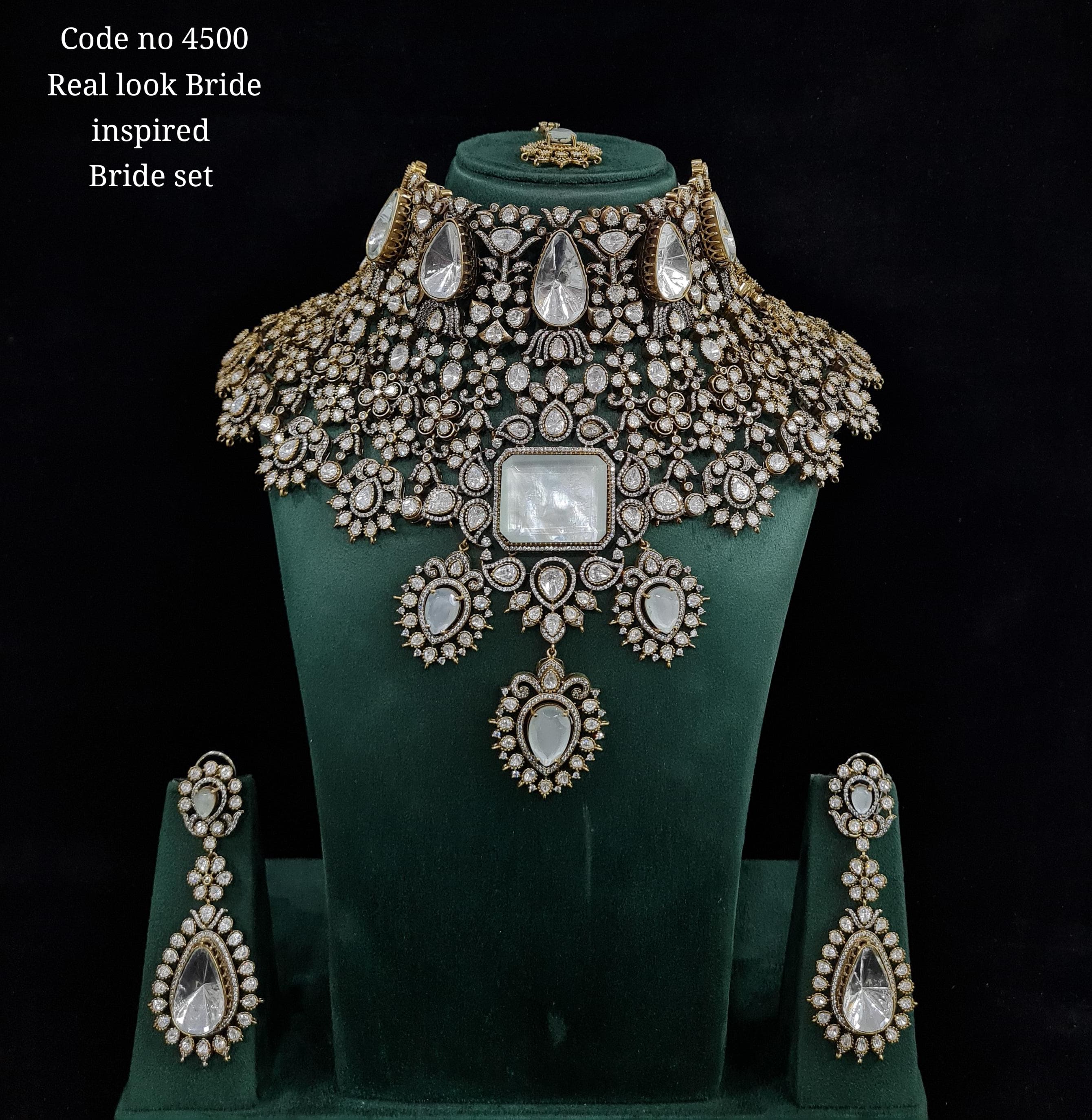 Kundan Bride set 01470 - 4