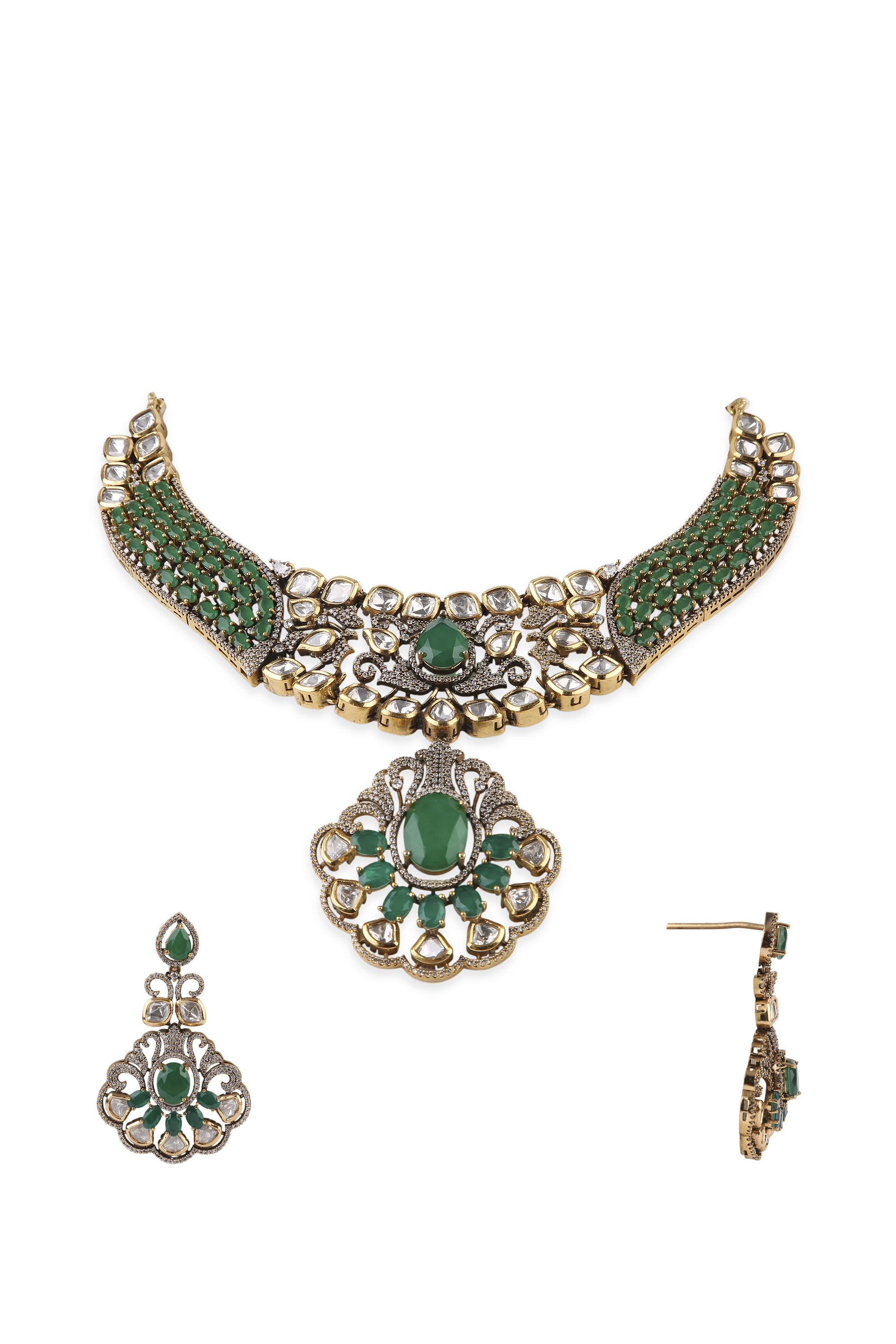 Kundan Necklace 07861 - 4
