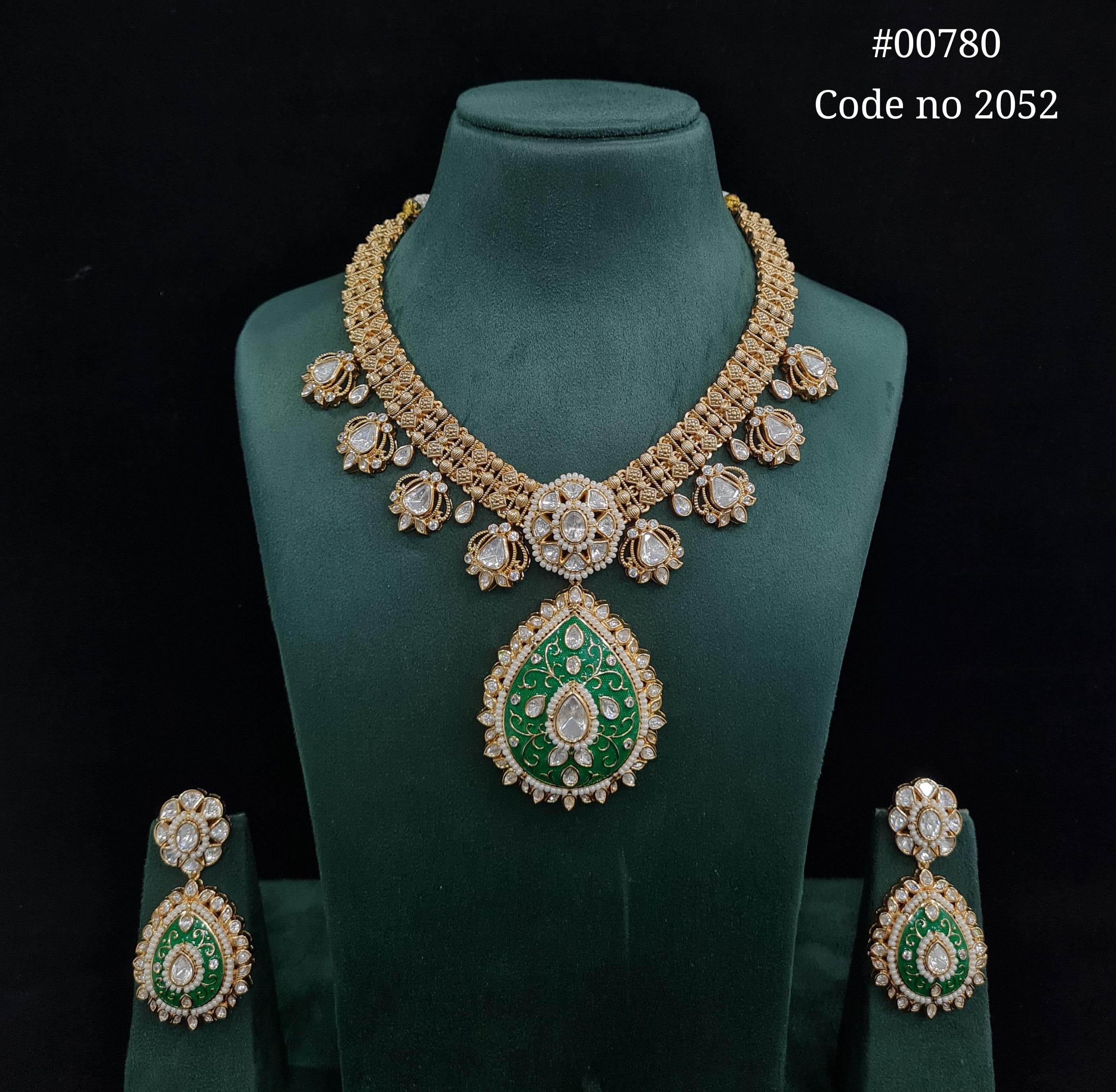 Kundan long set 00780 - 3