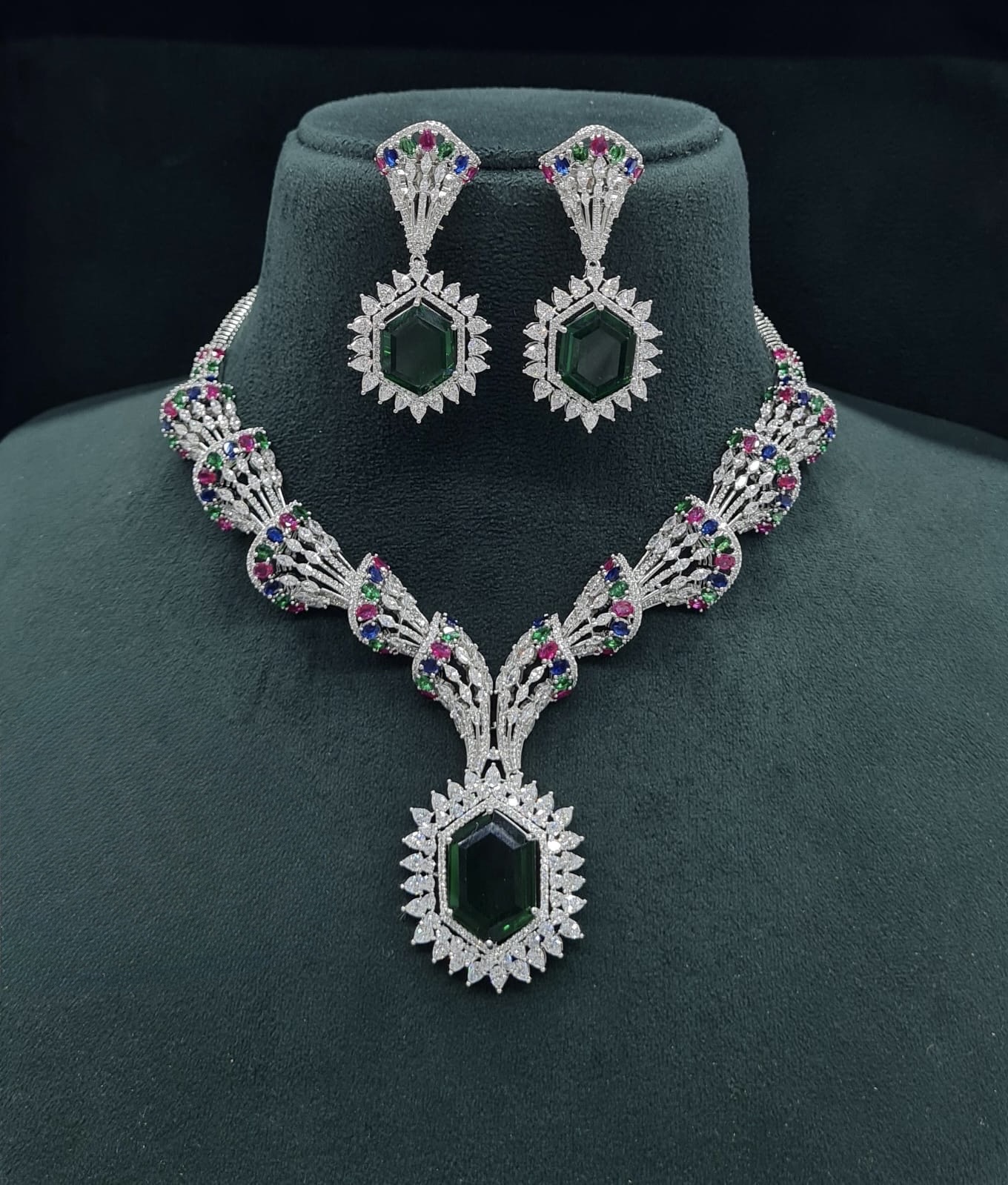 Cz Necklace 06095 - 7