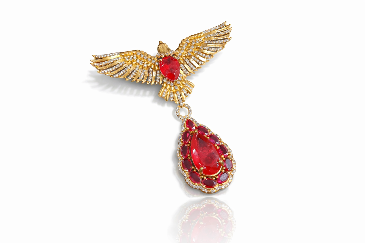 Falcon Brooch 08698 - 9