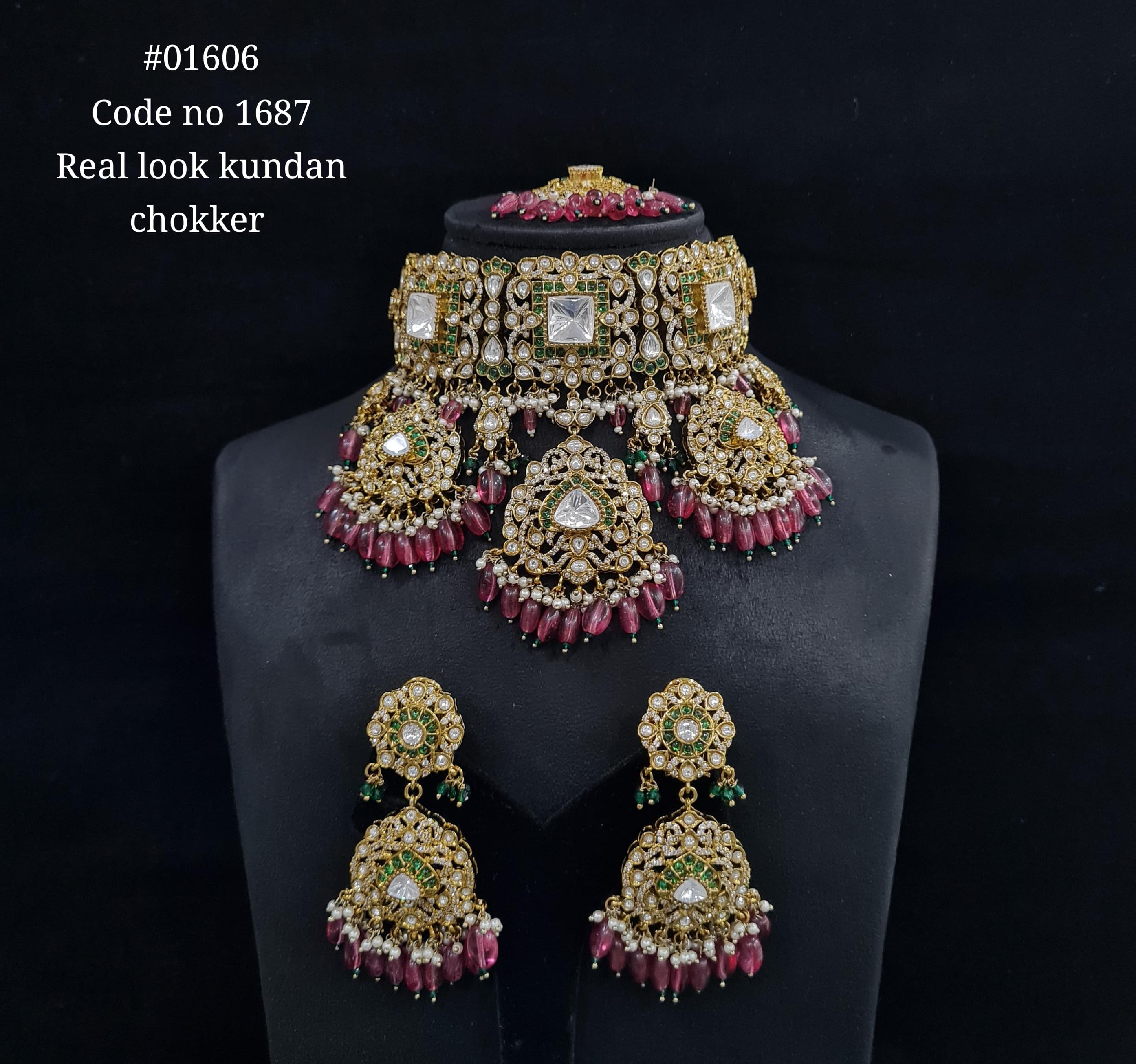 Kundan choker 01606 - 4