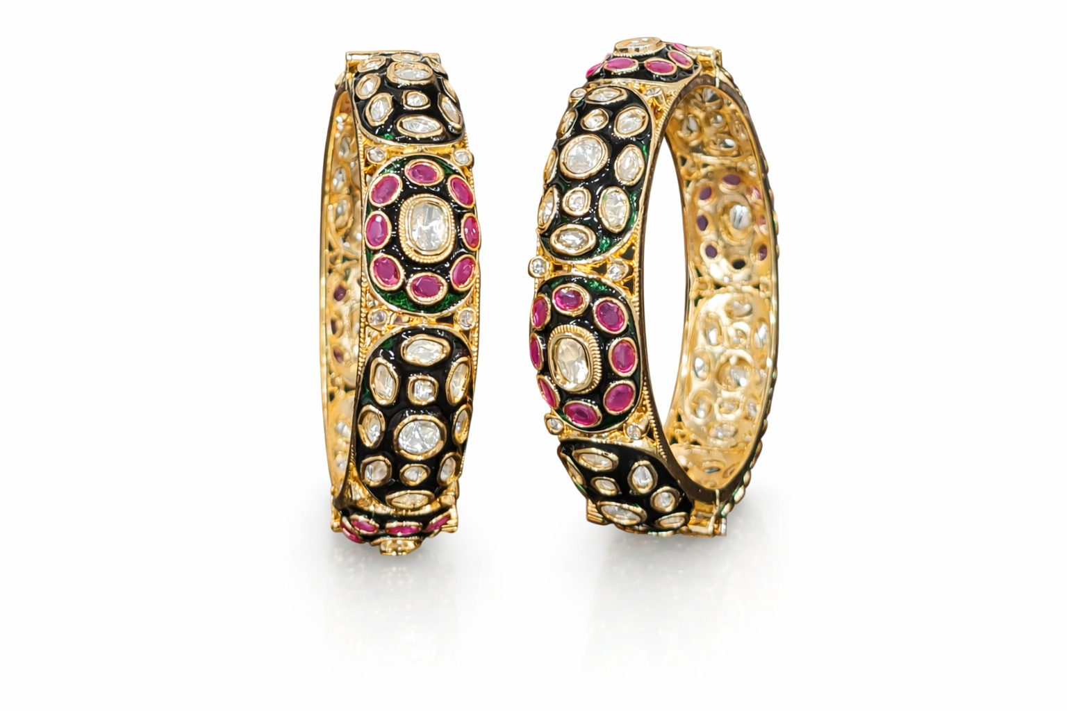 Kundan Bangles 07980 - 3
