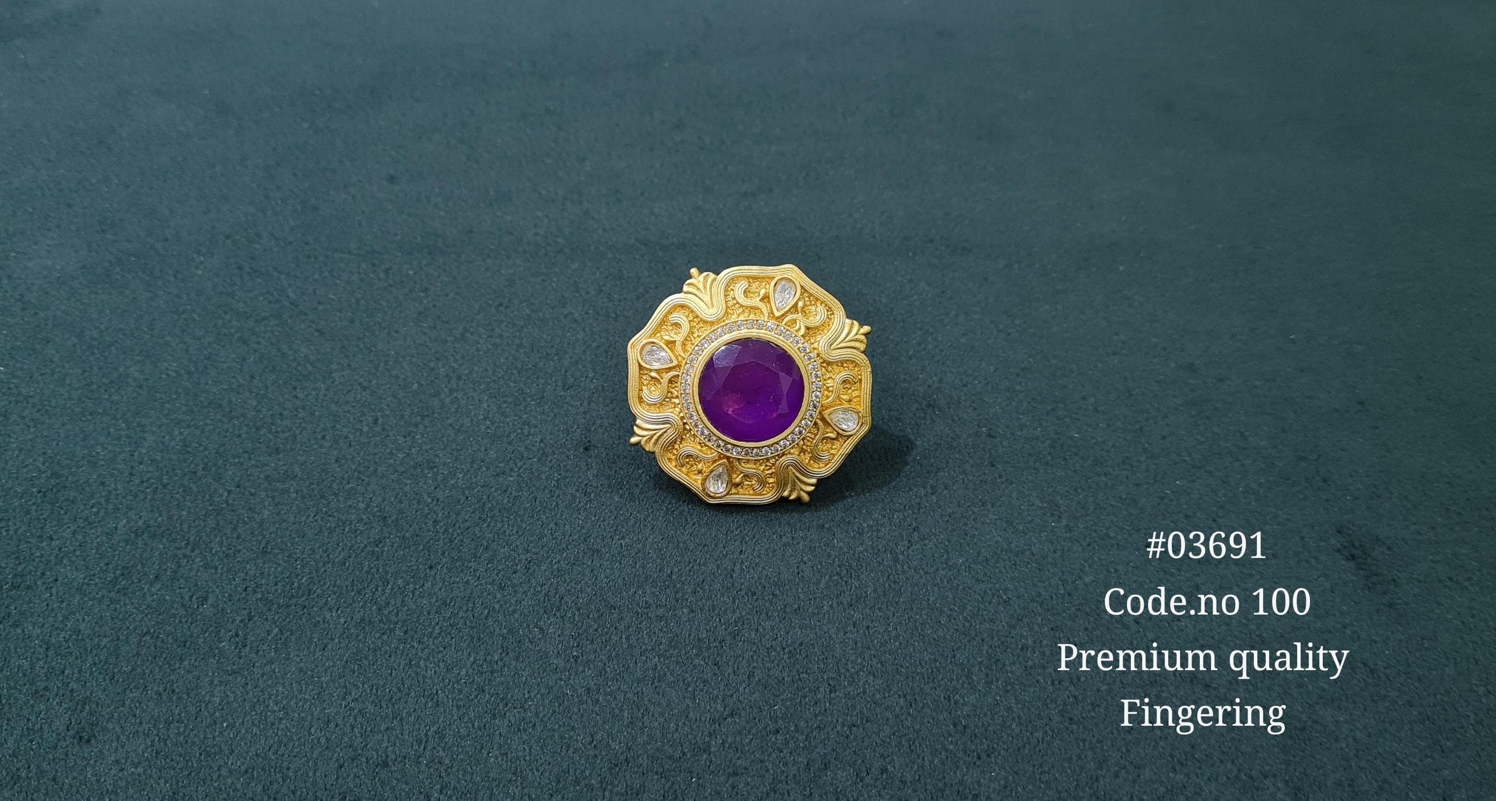 Kundan Fingerring 03691 - 6