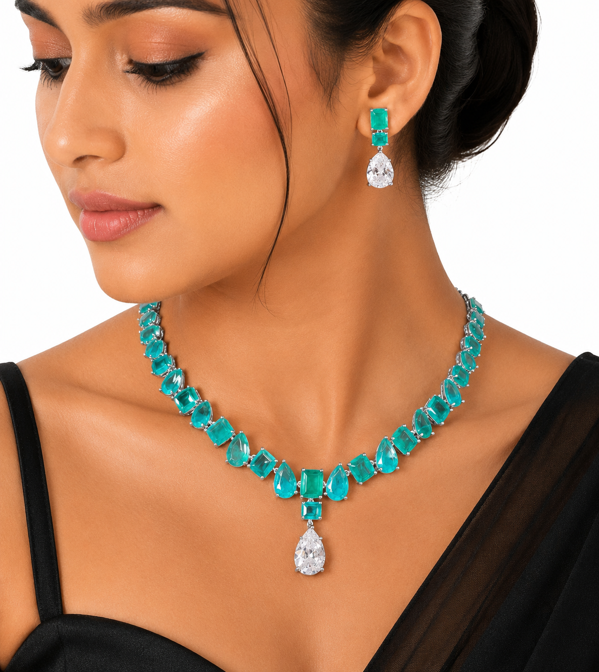 Cz Necklace 10097 - 9