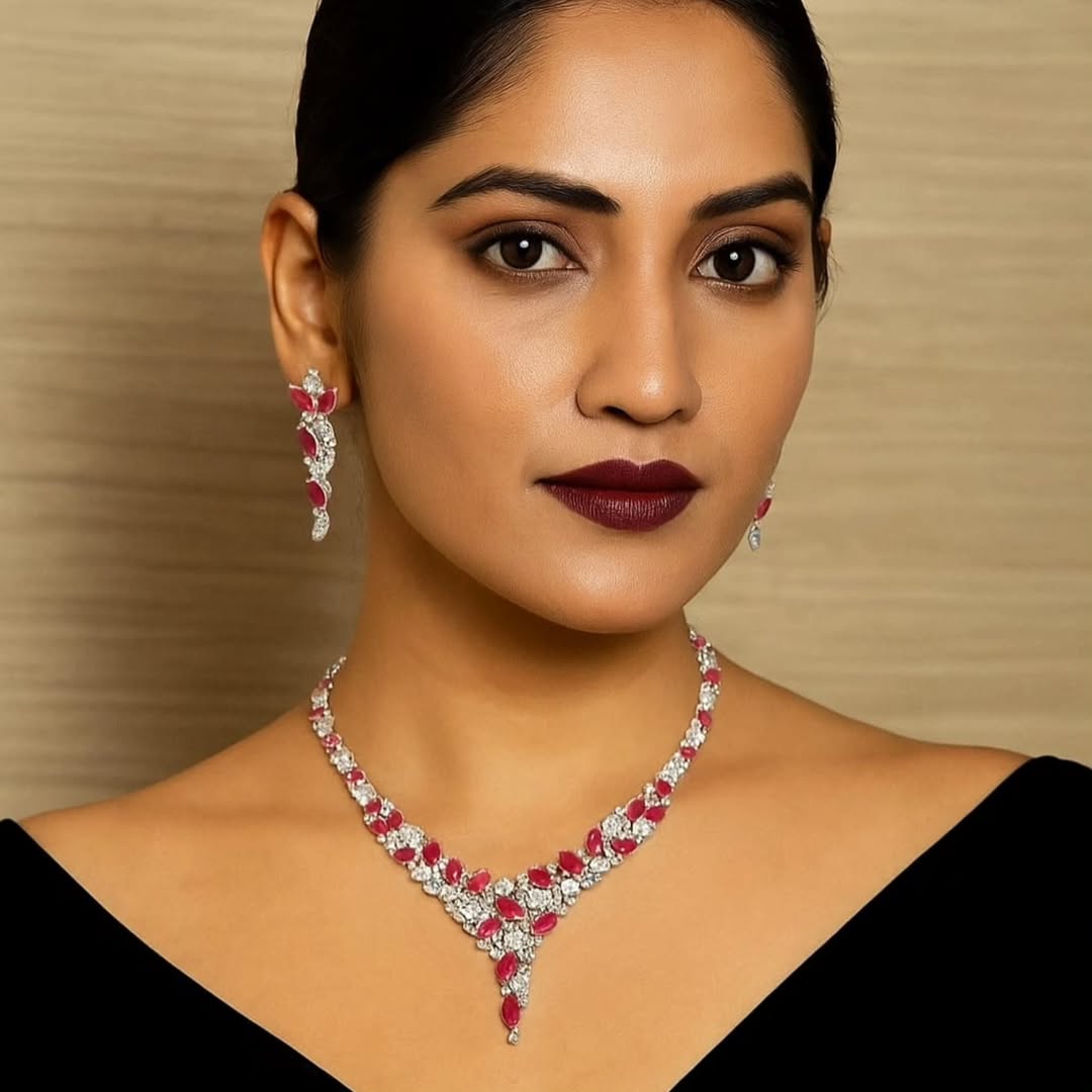 Cz Necklace 04628 - 8