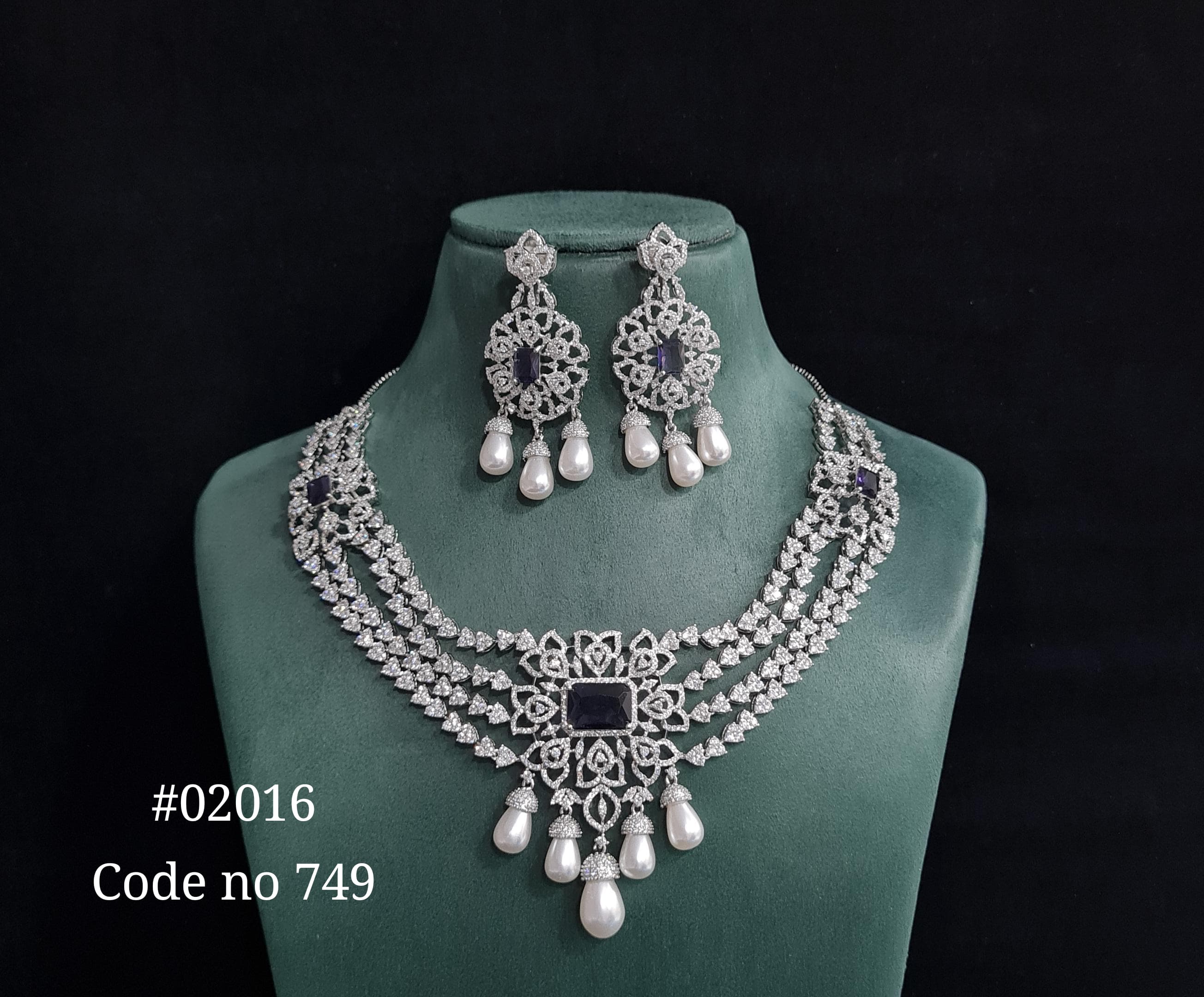 CZ Necklace 02016 - 7