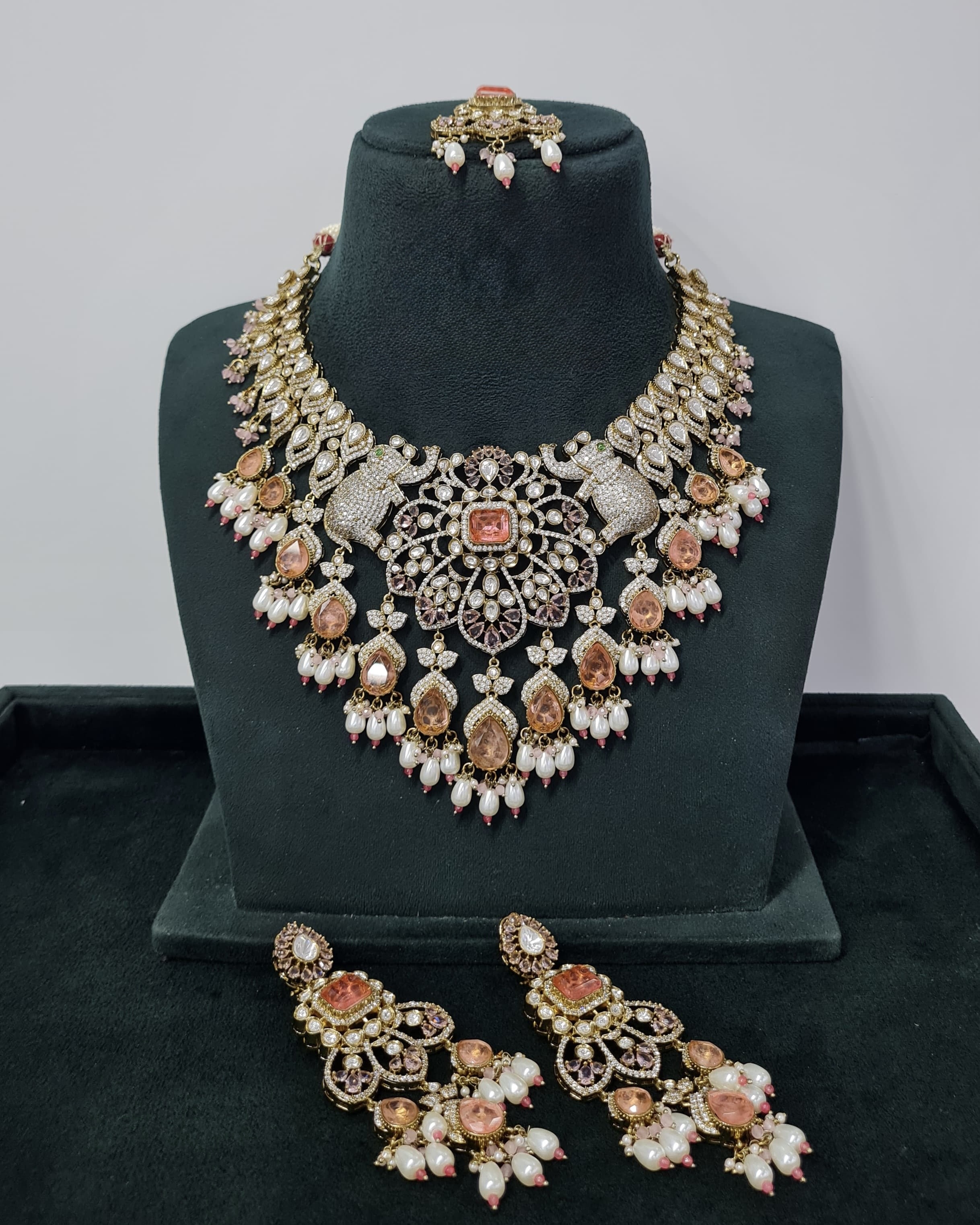 Kundan Bride Set 06009 - 4