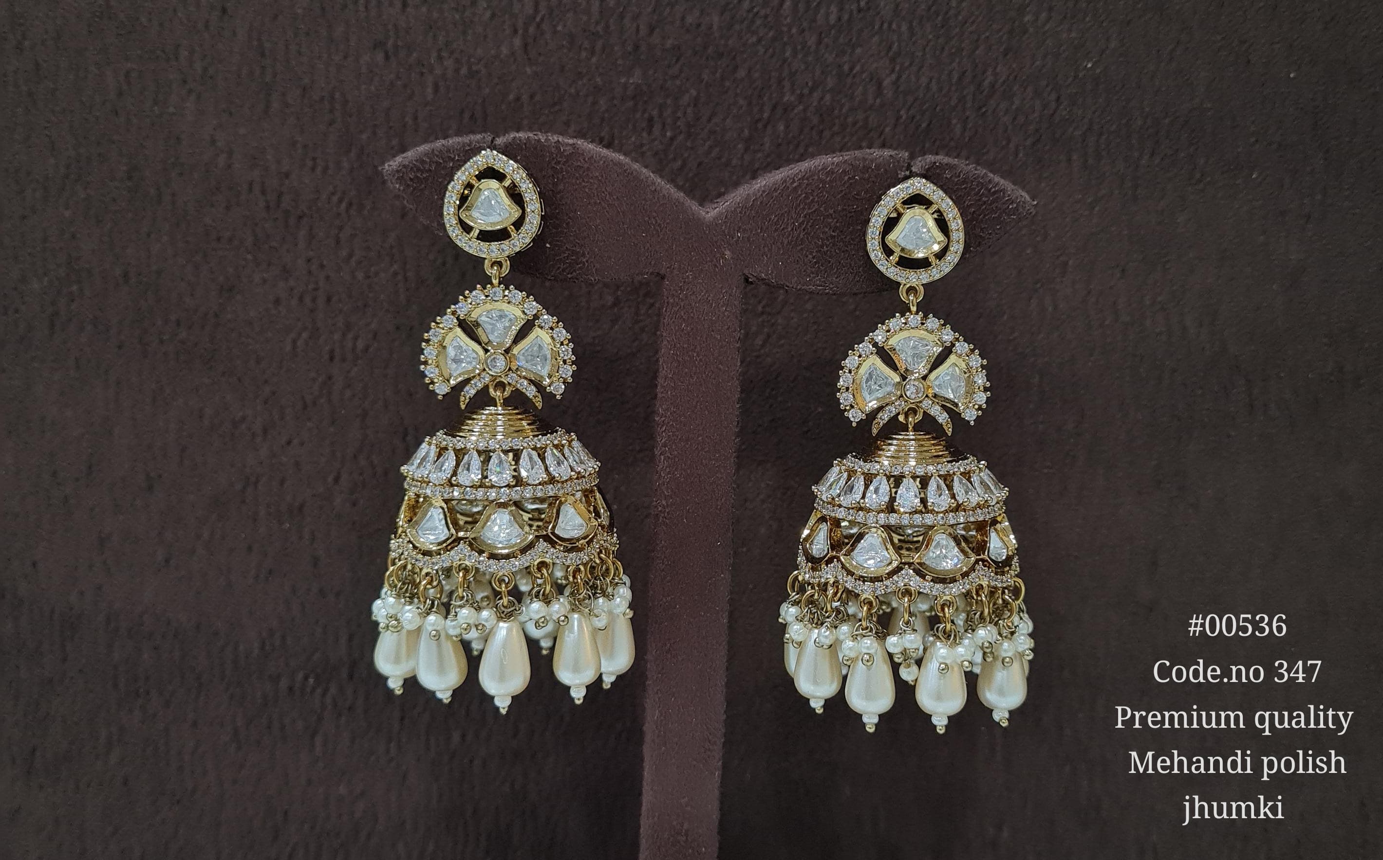 Kundan Jhumka 00536 - 5