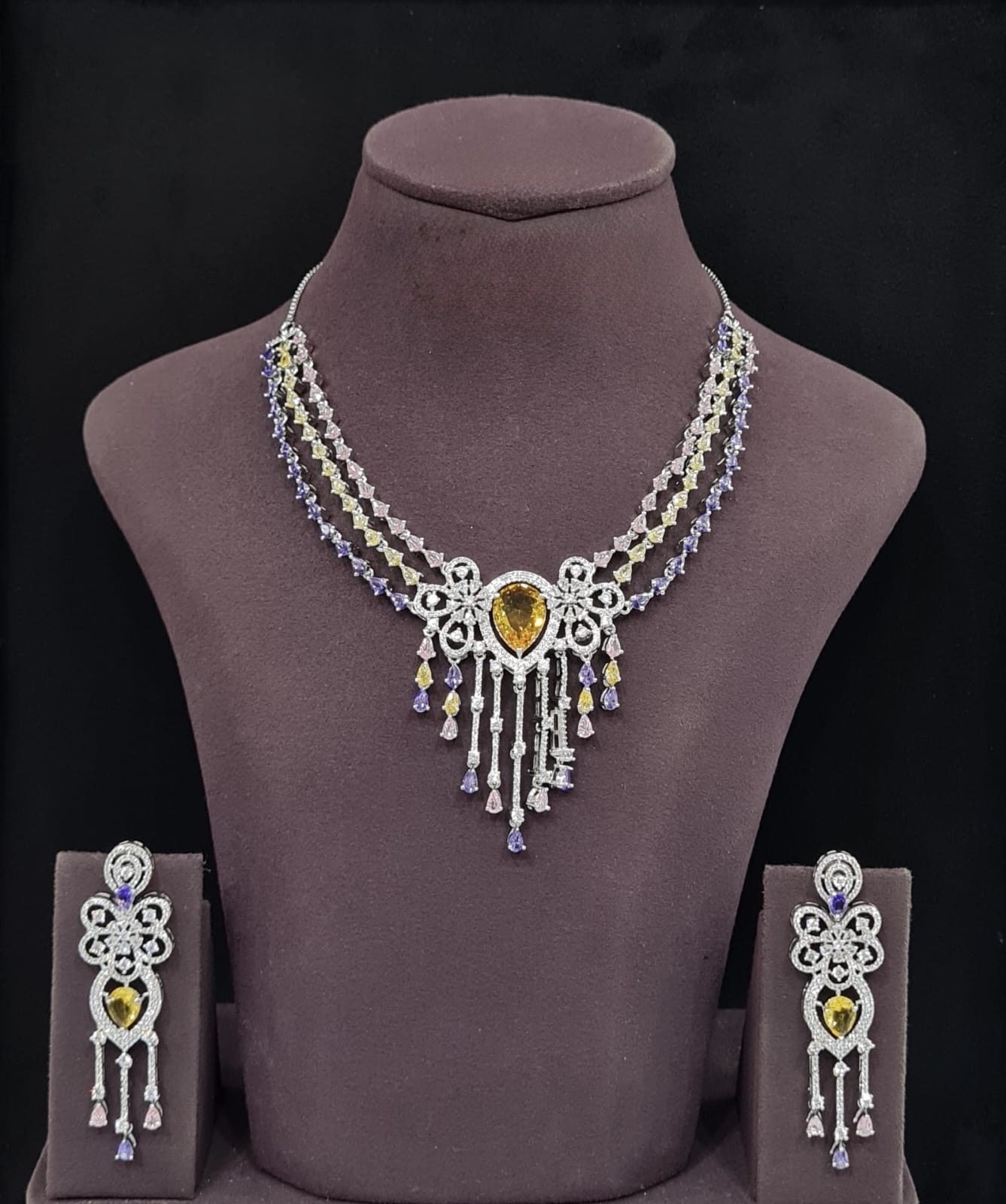 Cz Necklace 11410 - 11