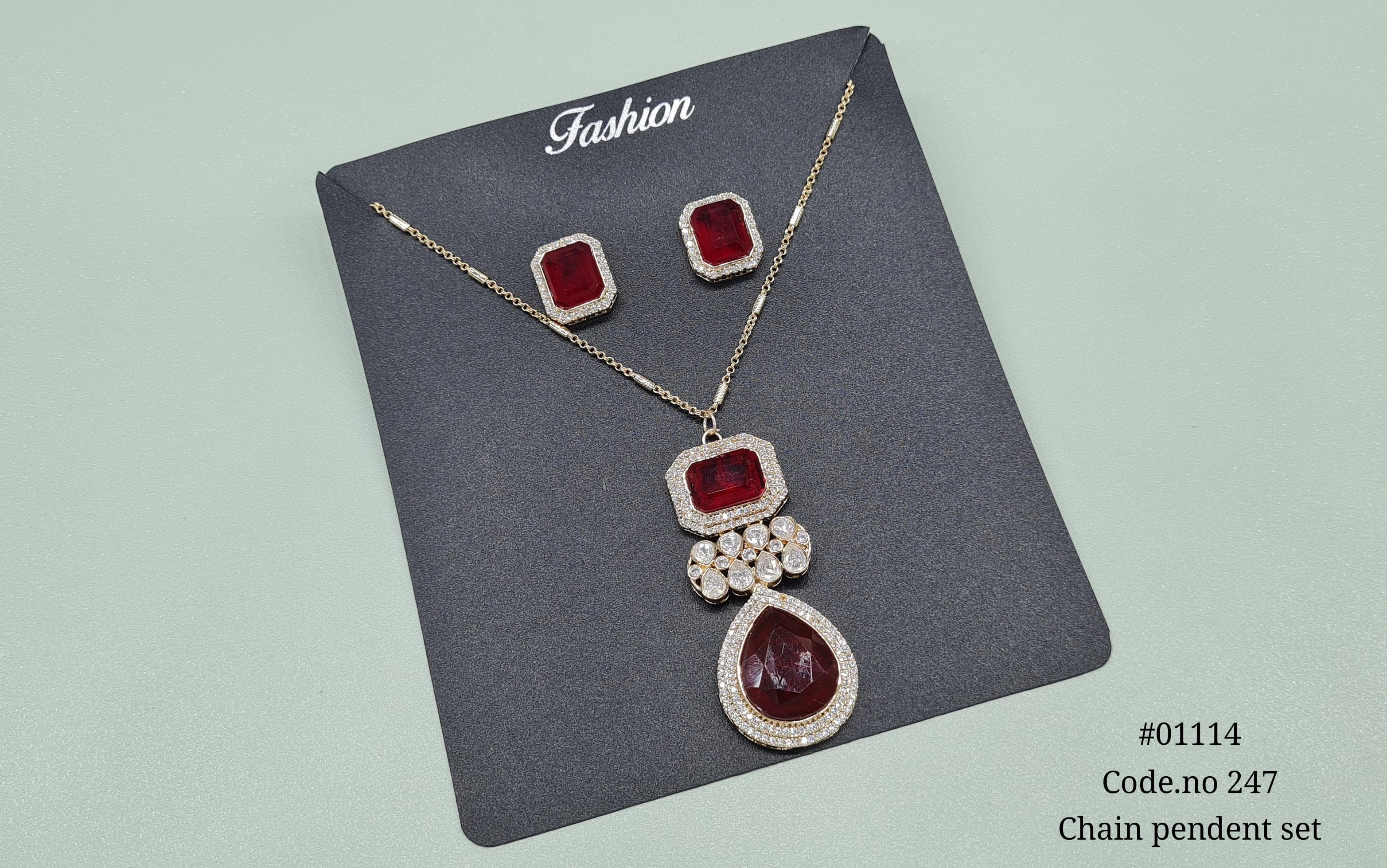 Kundan Pendant Set 01114 - 3