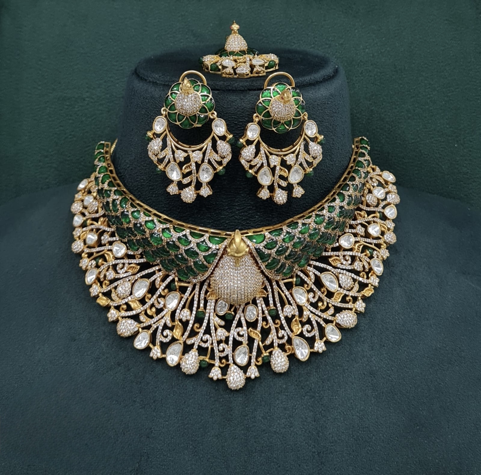 Peacock Plume Bride Set 09170 - 8