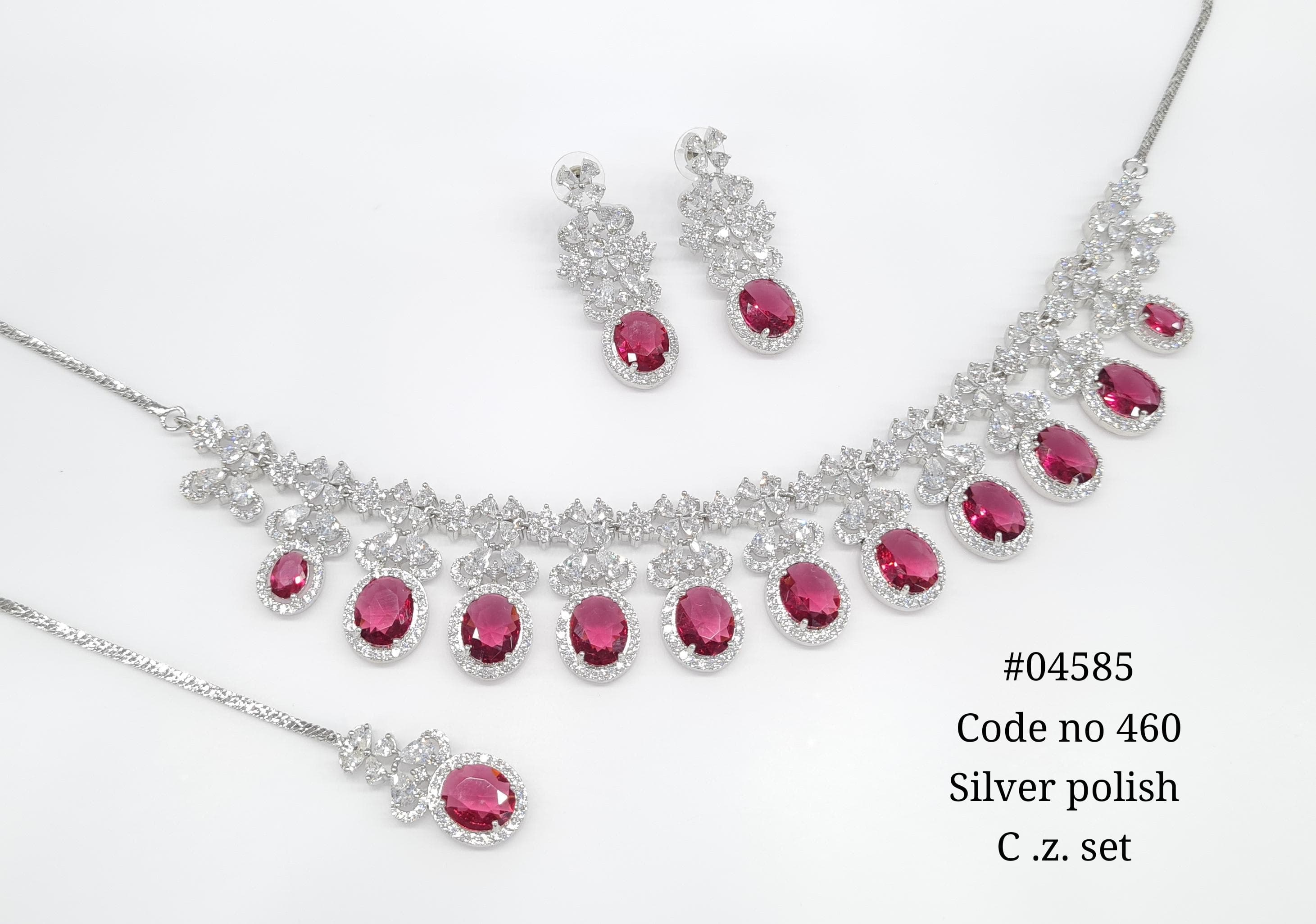 Cz Necklace 04585 - 8