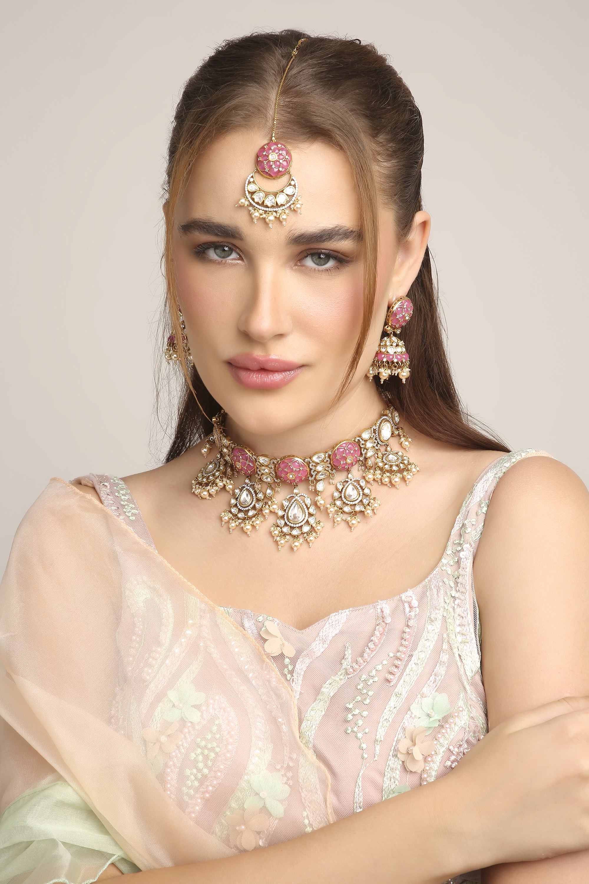 Kundan Necklace 08931 - 3