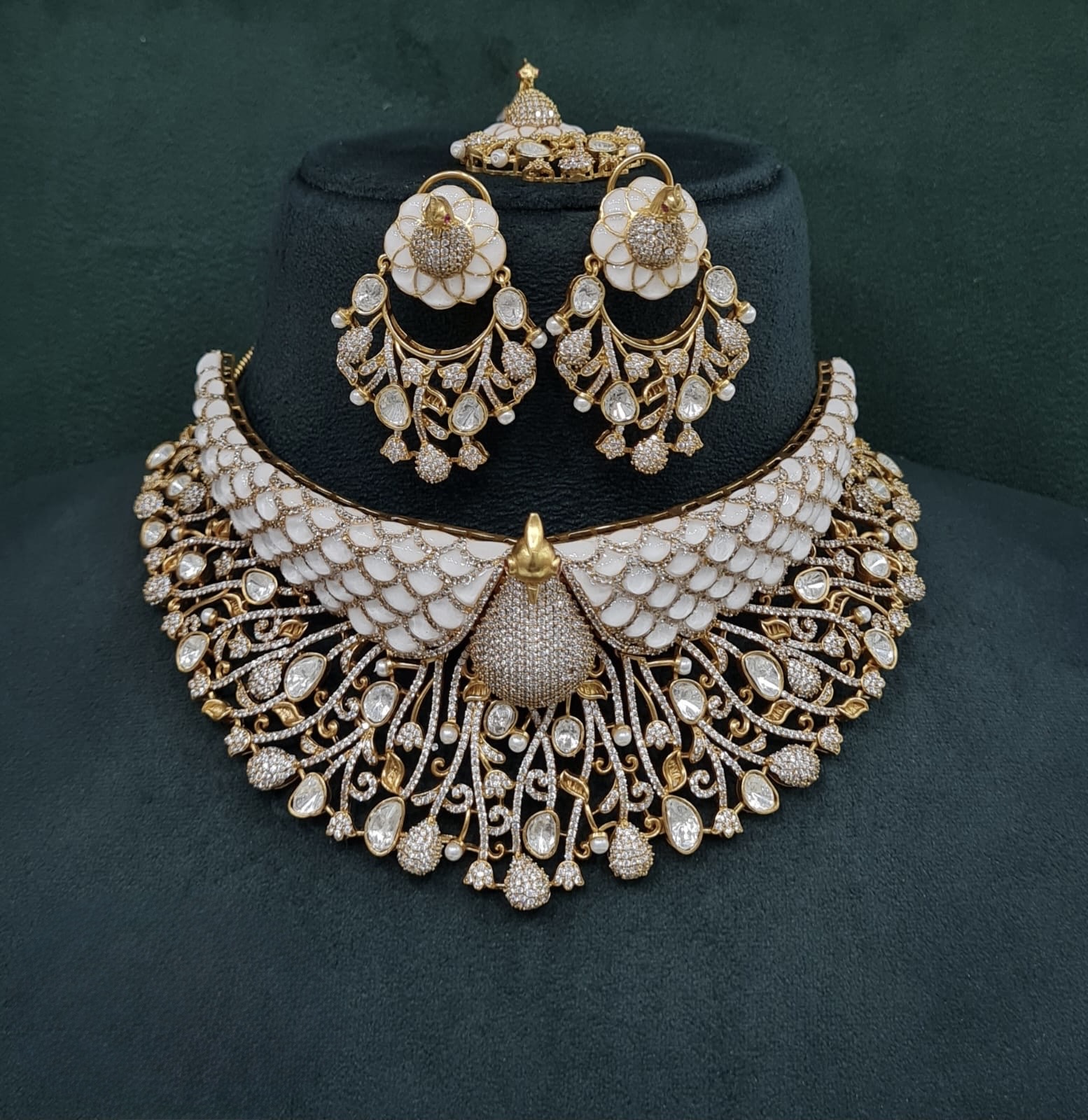 Peacock Plume Bride Set 09170 - 5