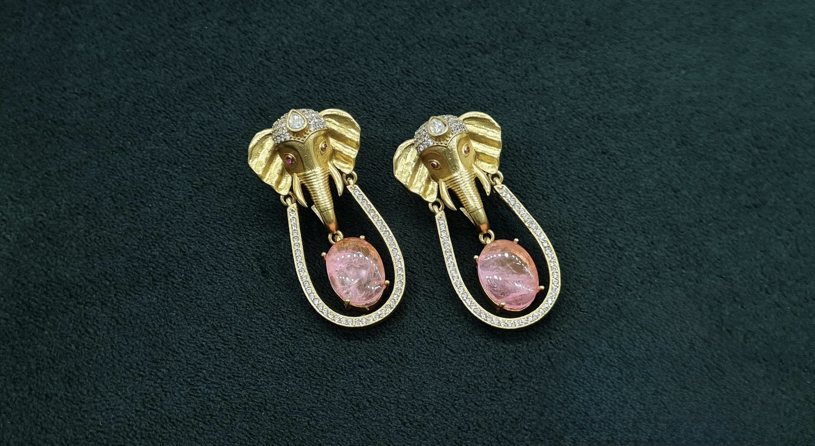 Kundan Earrings 08975 - 5