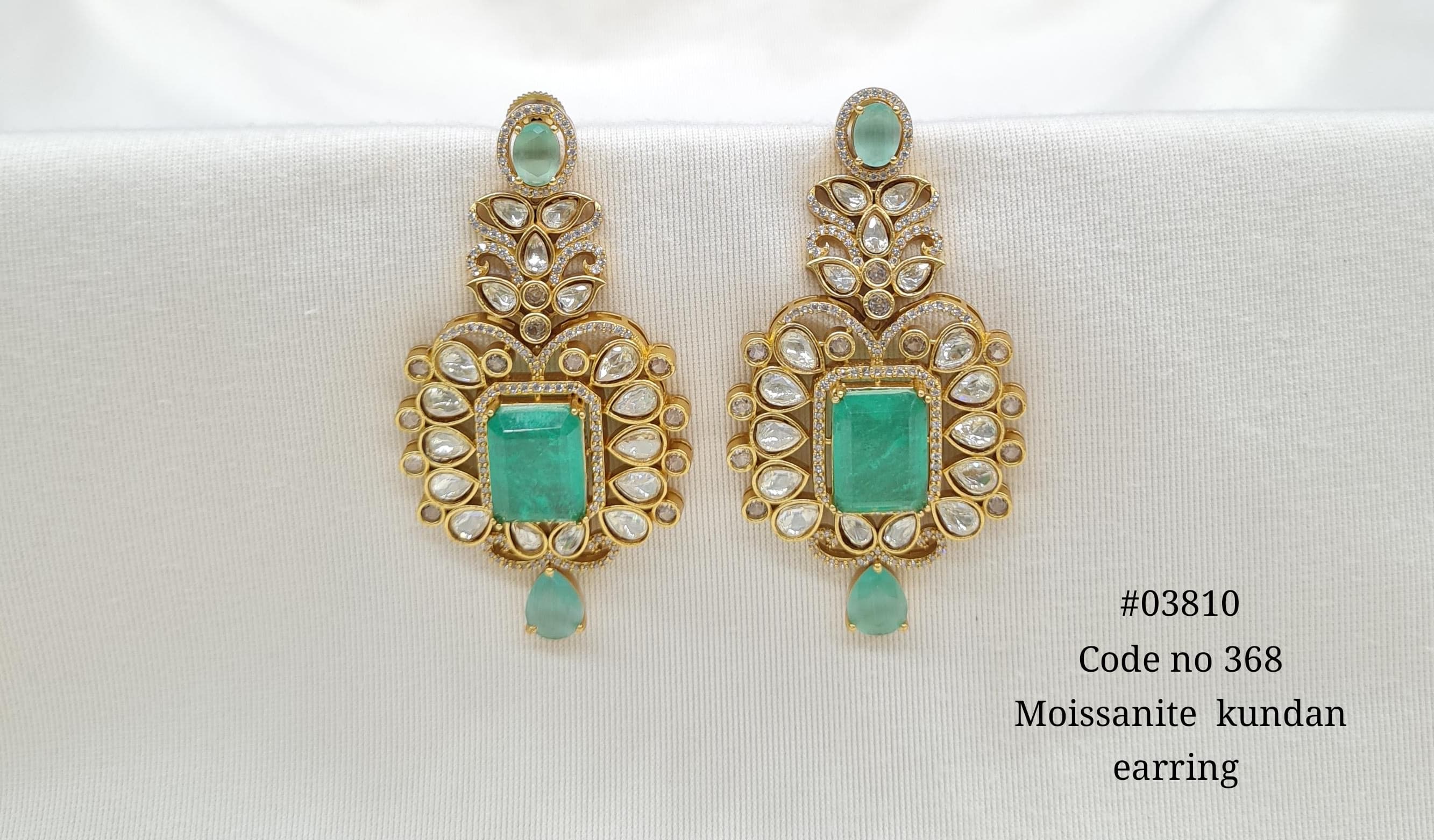 Kundan Earrings 03810 - 3