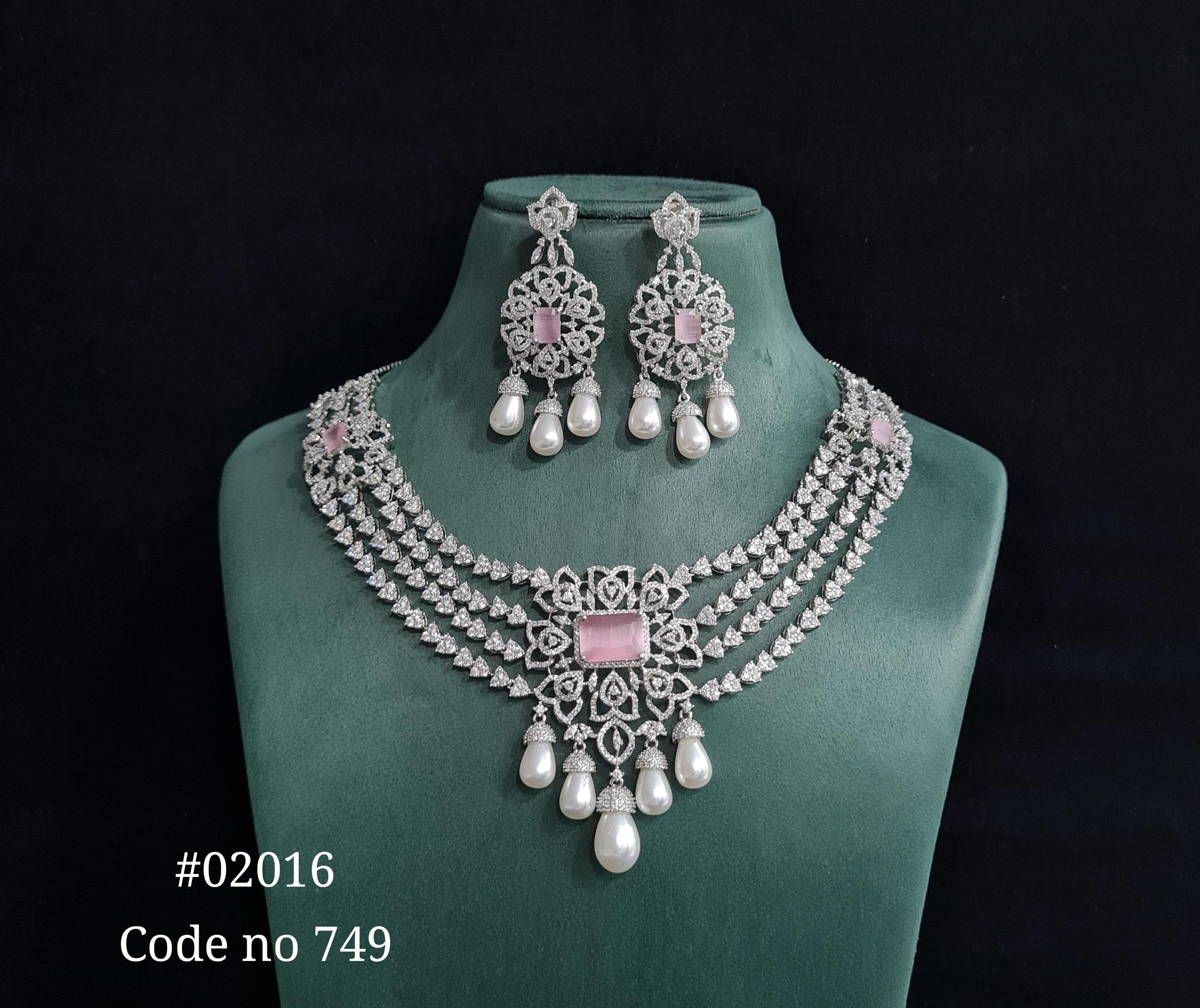 CZ Necklace 02016 - 5