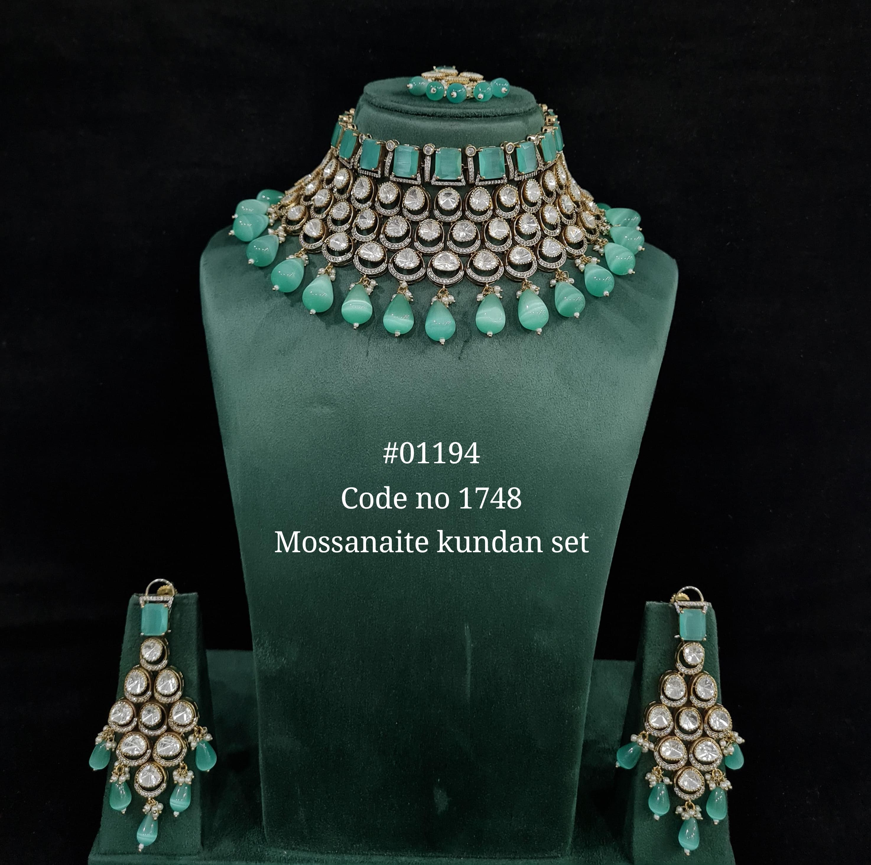 Kundan necklace 01194 - 8