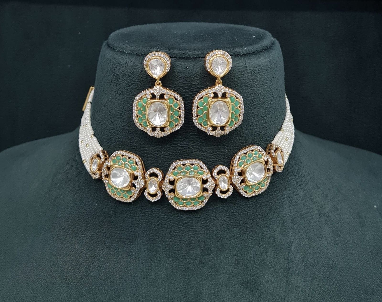 Kundan Necklace 08954 - 4