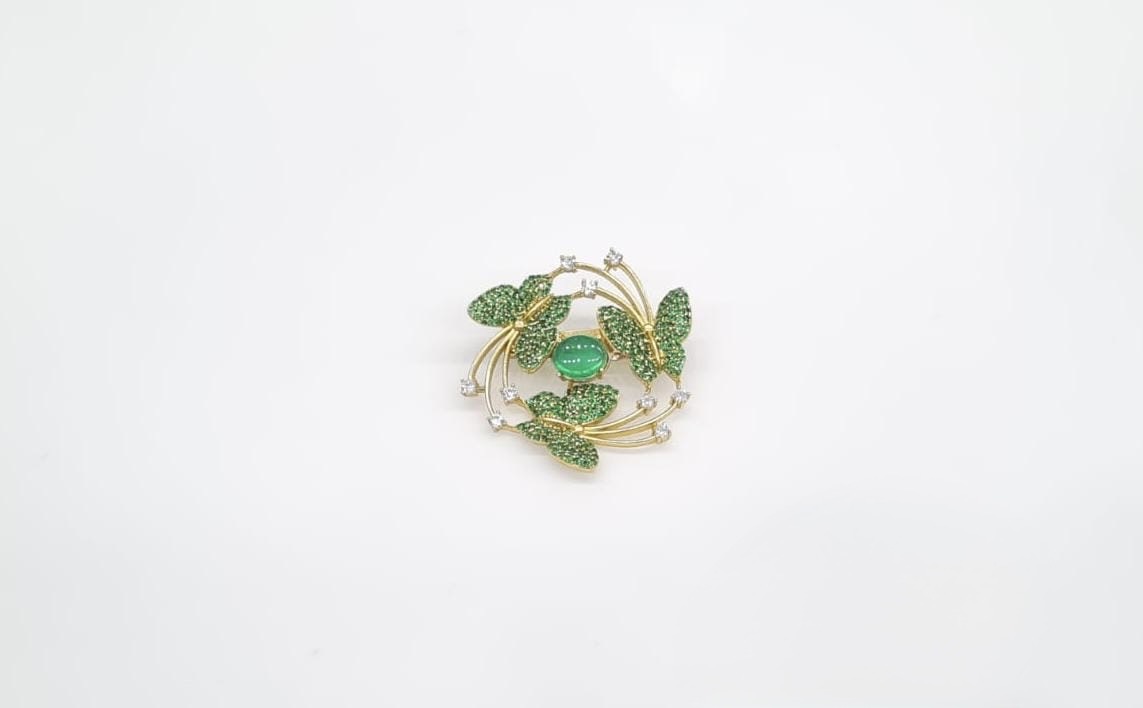 Cz Brooch 10571 - 22
