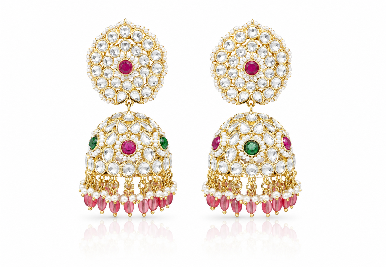 Kundan Jhumka 02447 - 10