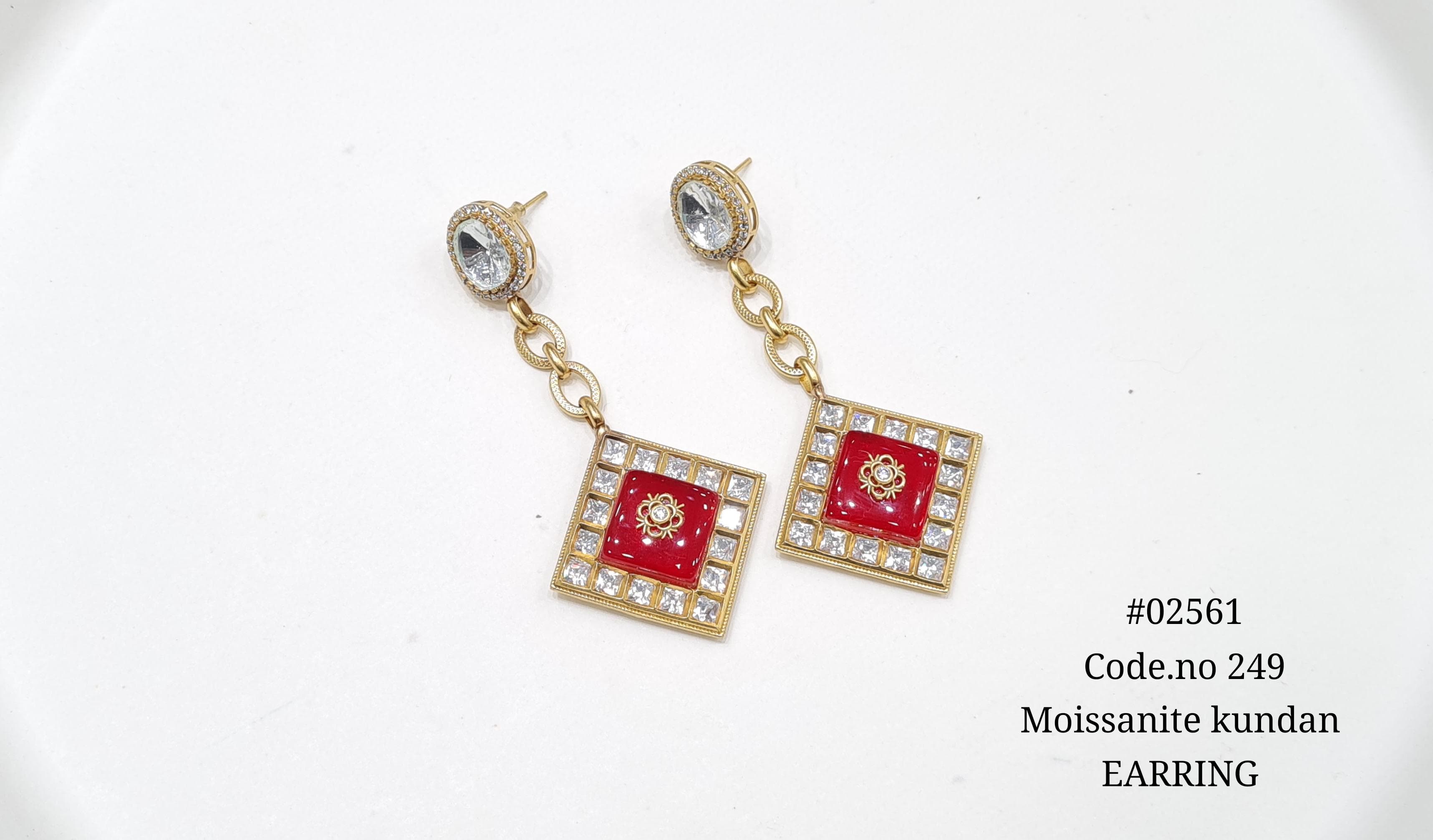 Kundan earring 02561 - 3