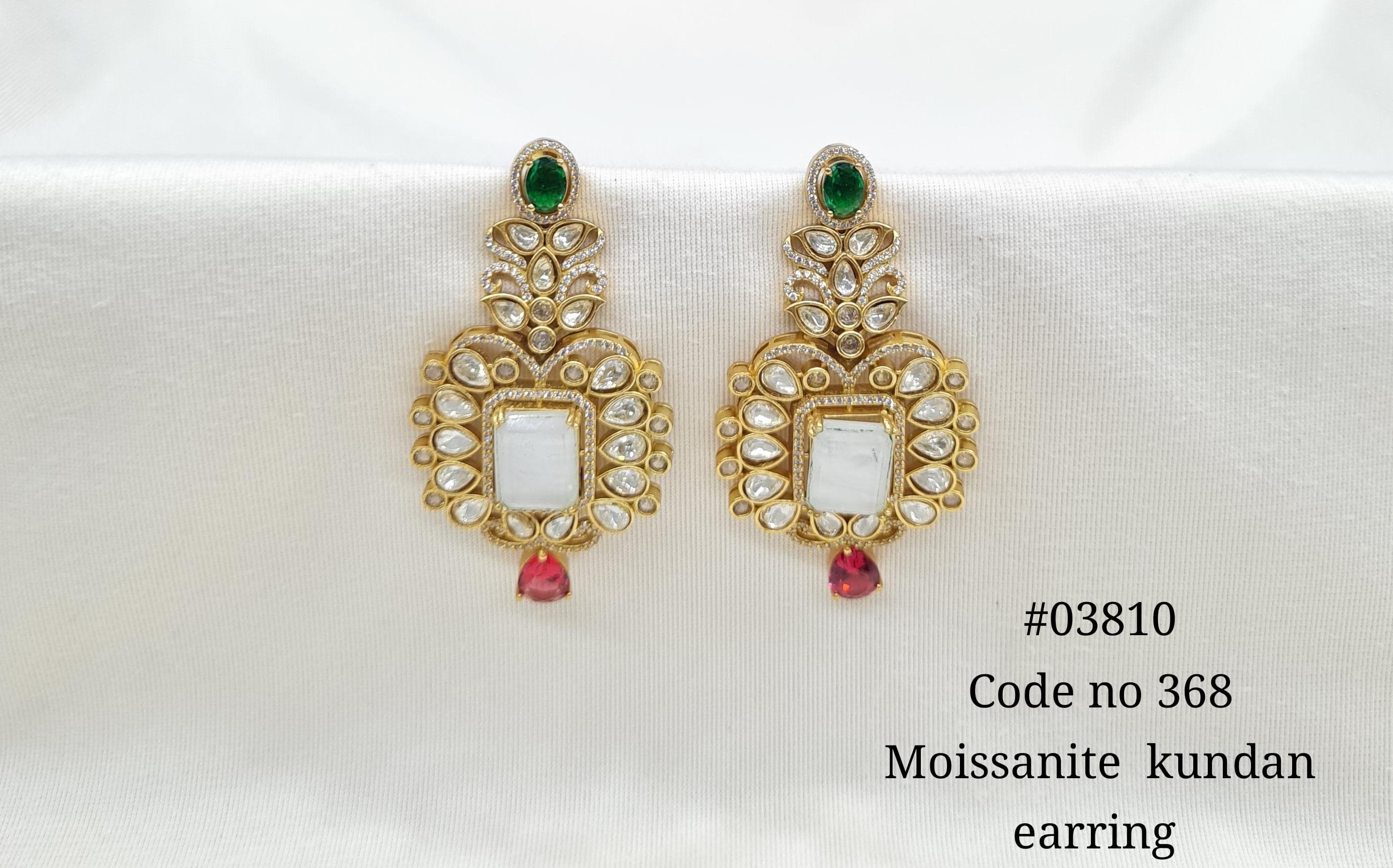 Kundan Earrings 03810 - 7