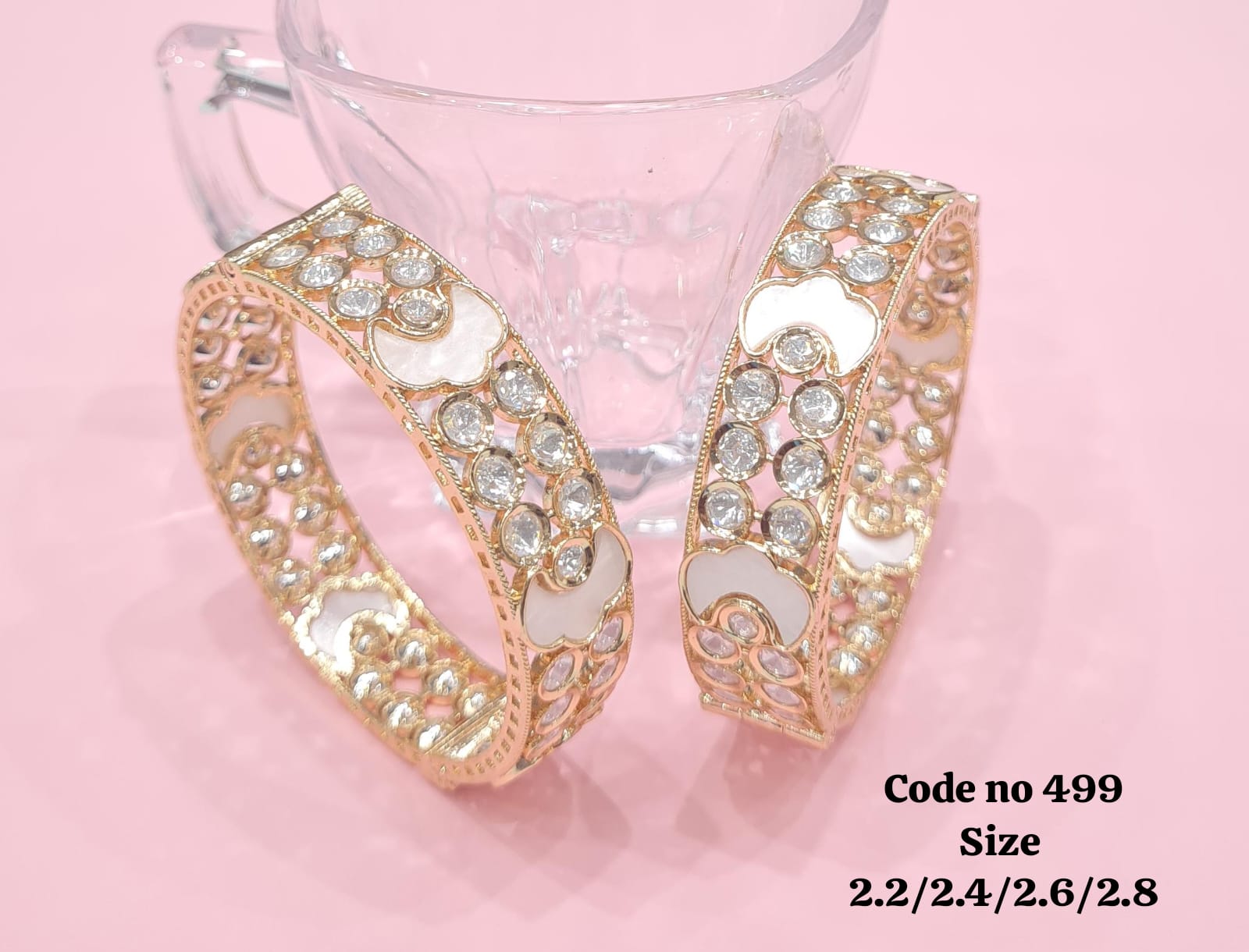 MOP kundan bangles 00314