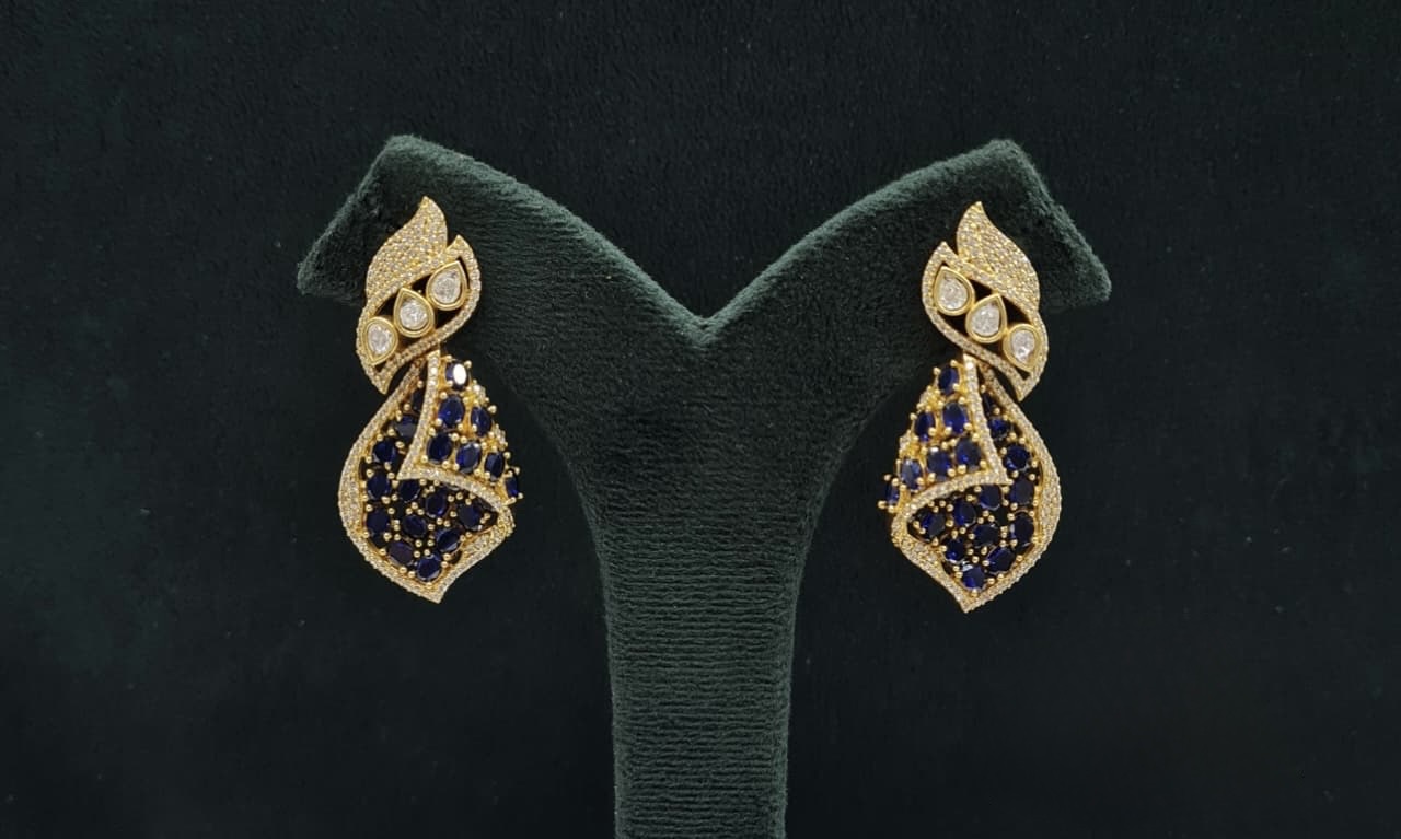 Kundan Earrings 08203 - 5