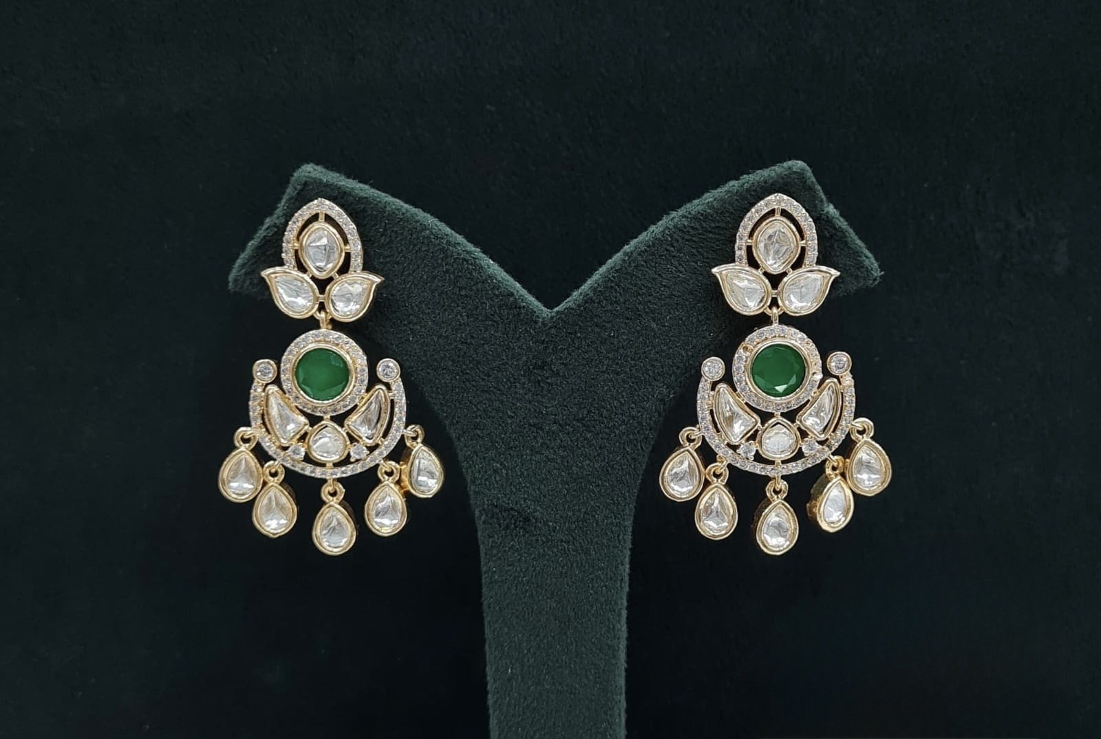 Kundan Earrings 08897 - 3