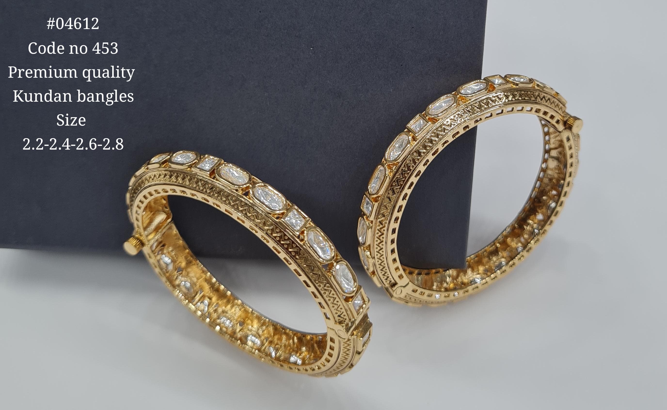 Kundan Bangles 04612