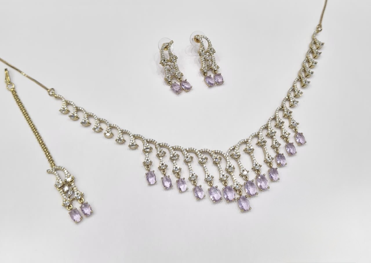 Cz Necklace 11112 - 15