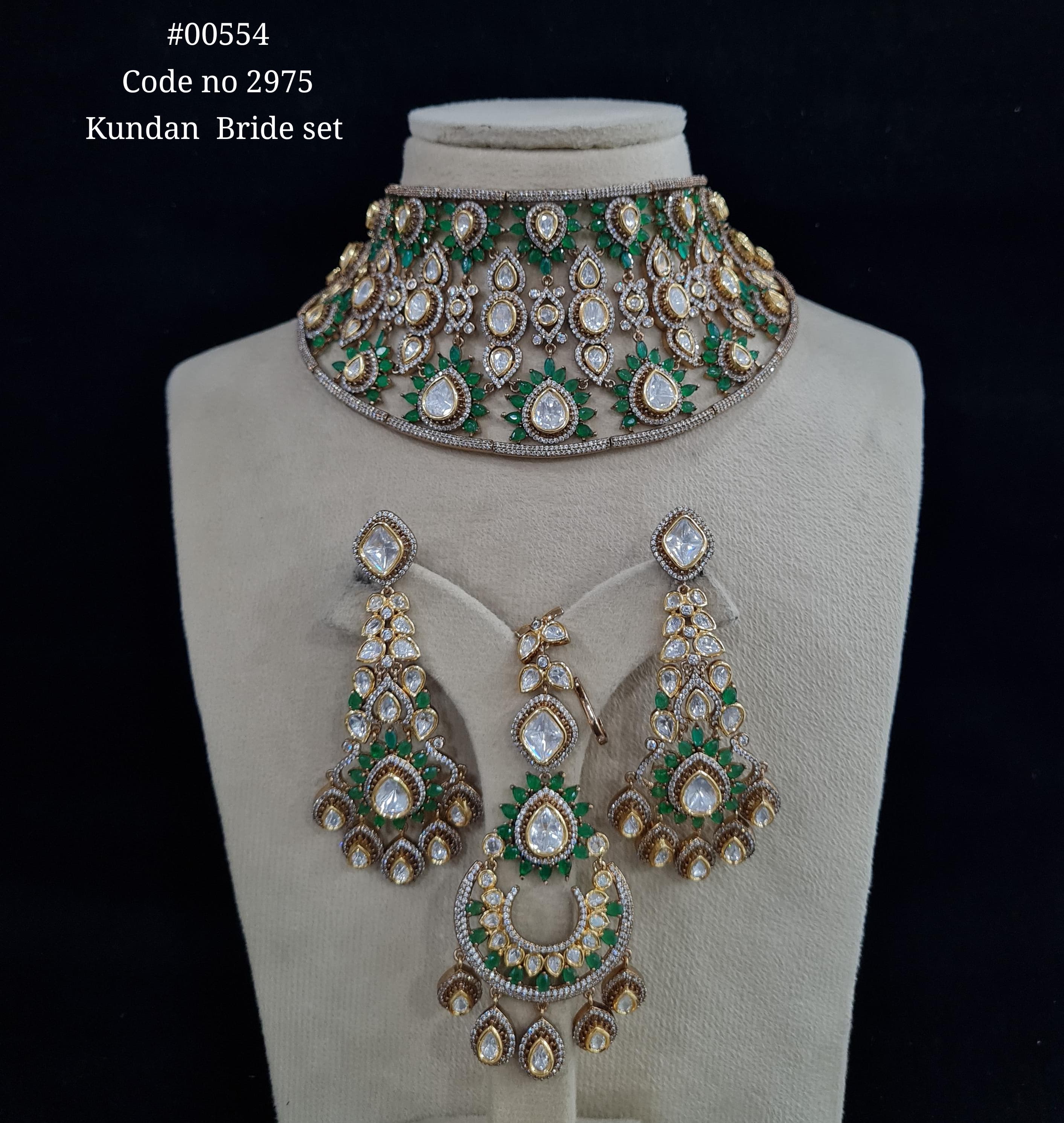 Kundan Bride Set 00554 - 3