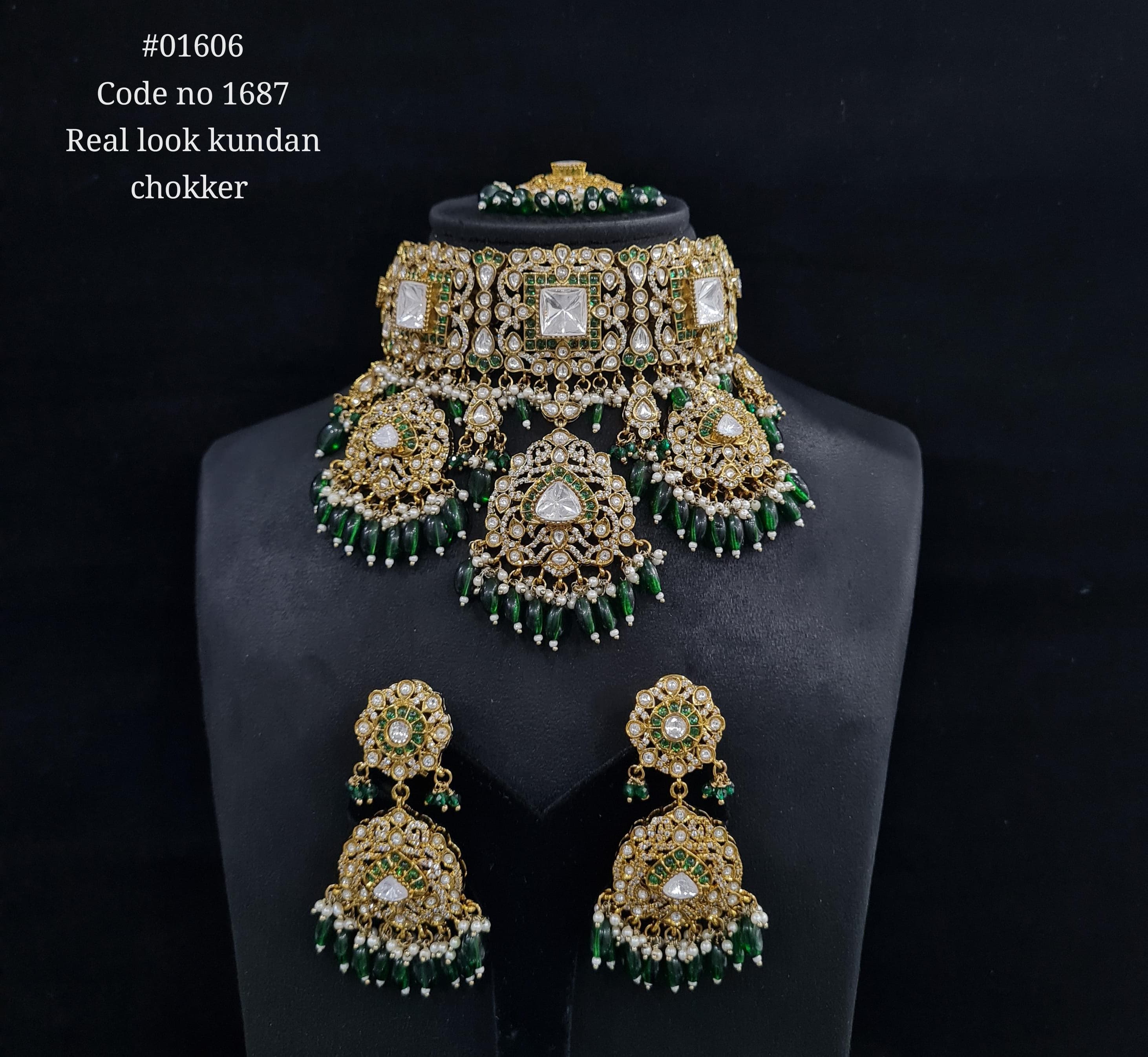 Kundan choker 01606 - 5