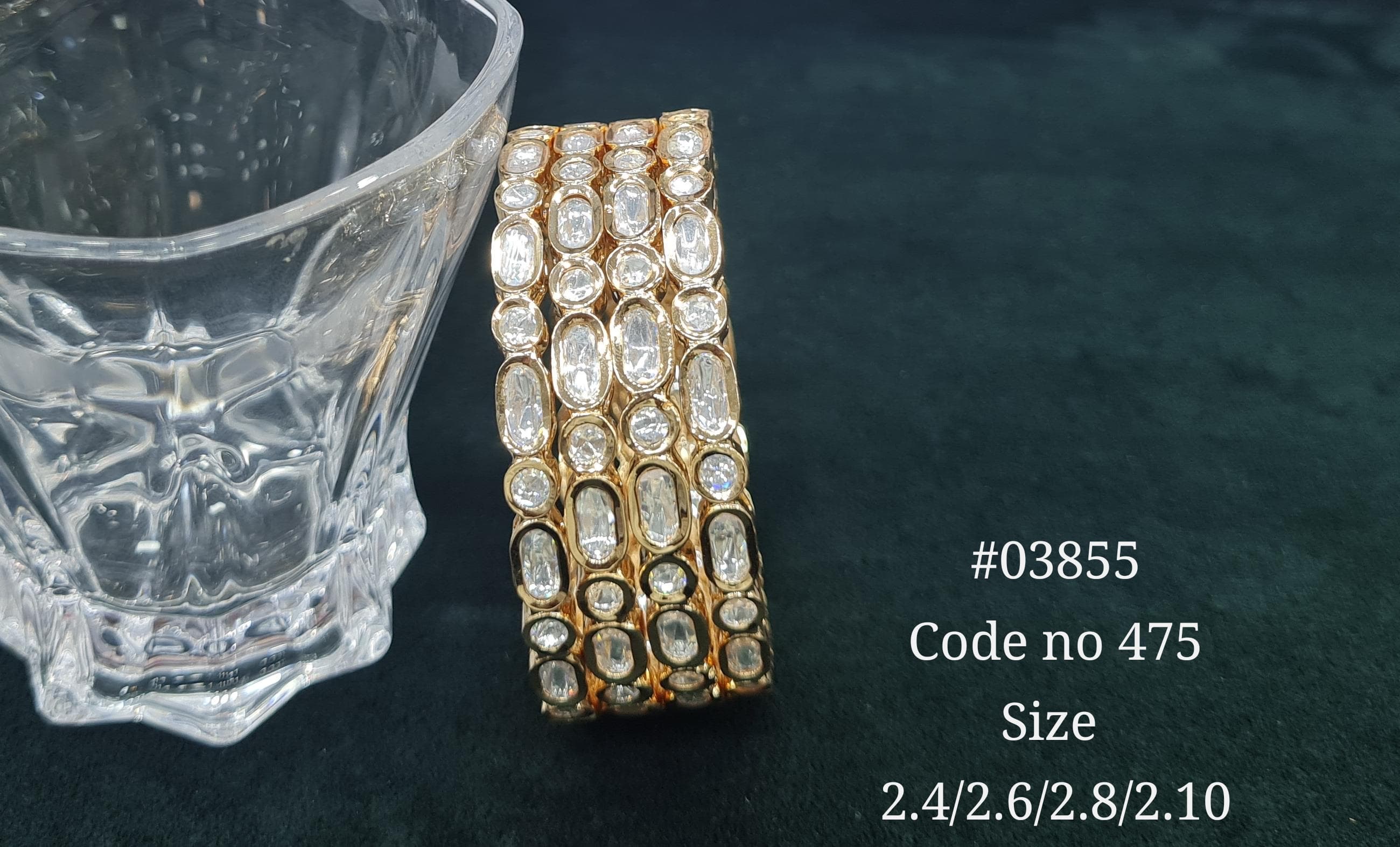 Kundan Bangles 03855