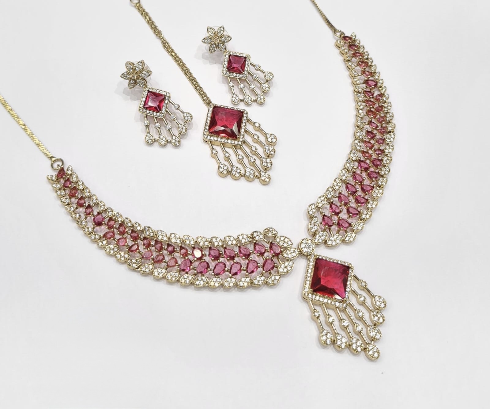 Cz Necklace 09425 - 8