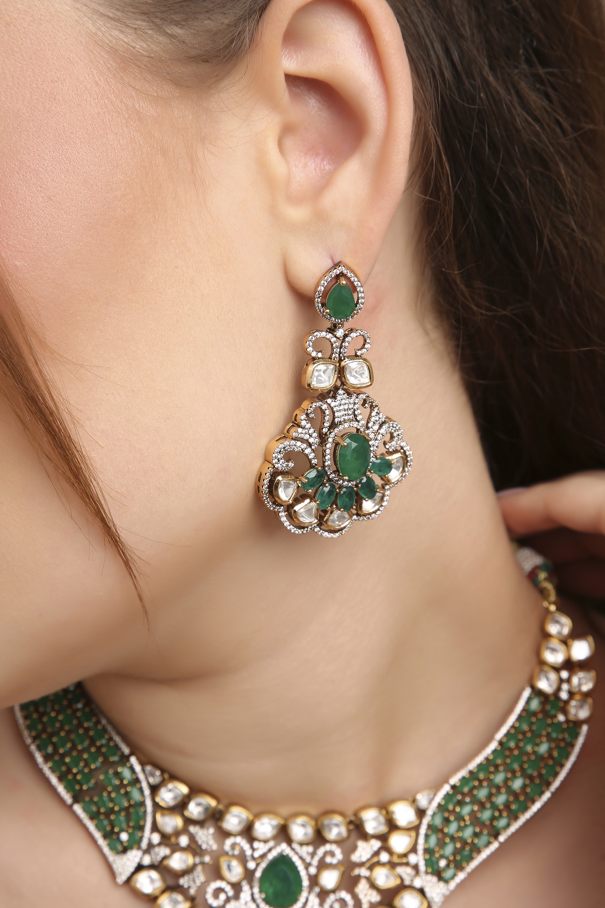 Kundan Necklace 07861 - 3