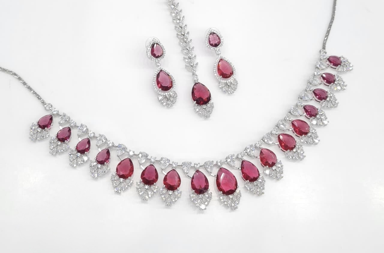 Cz Necklace 06683 - 12