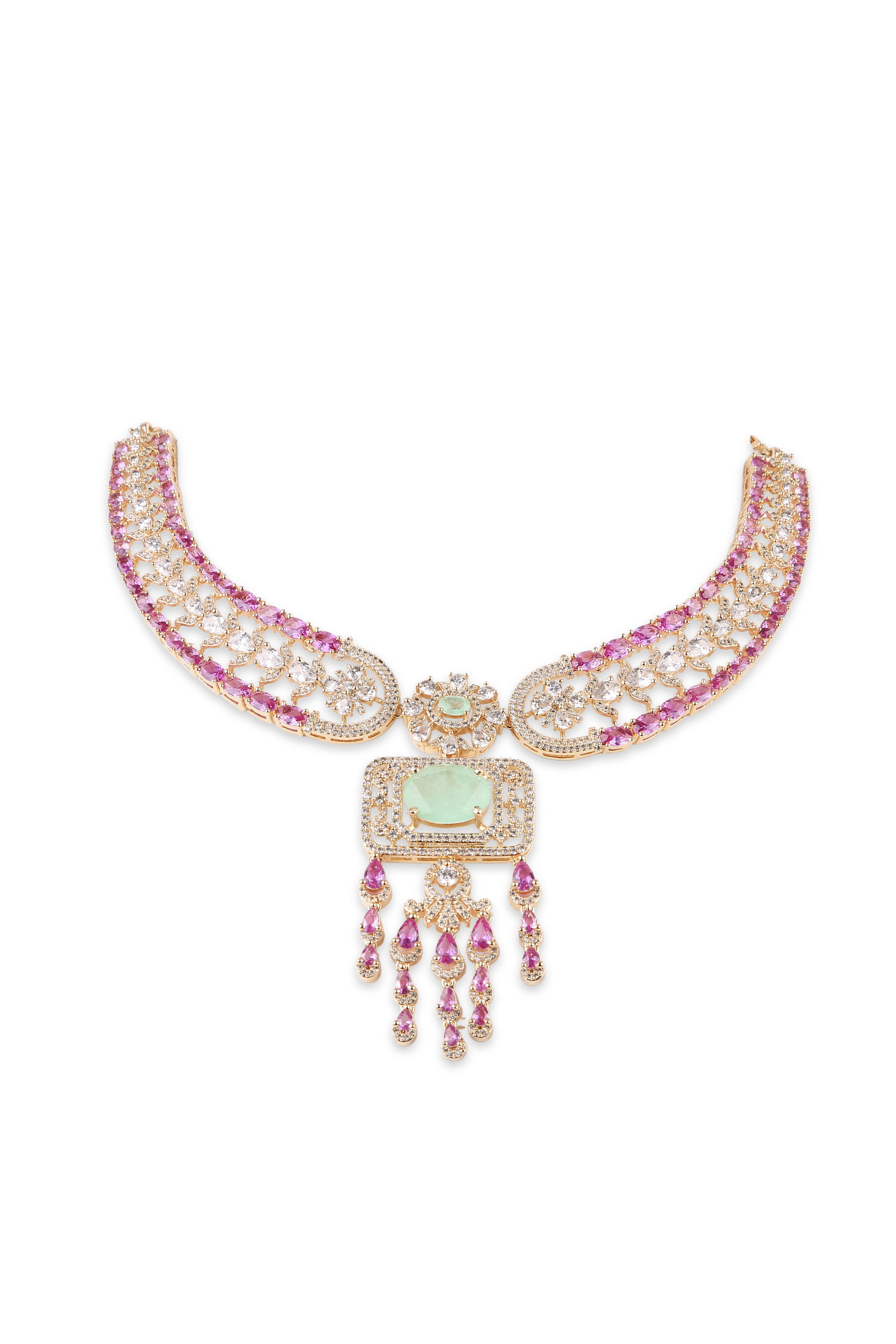 Cz Necklace 11102 - 5