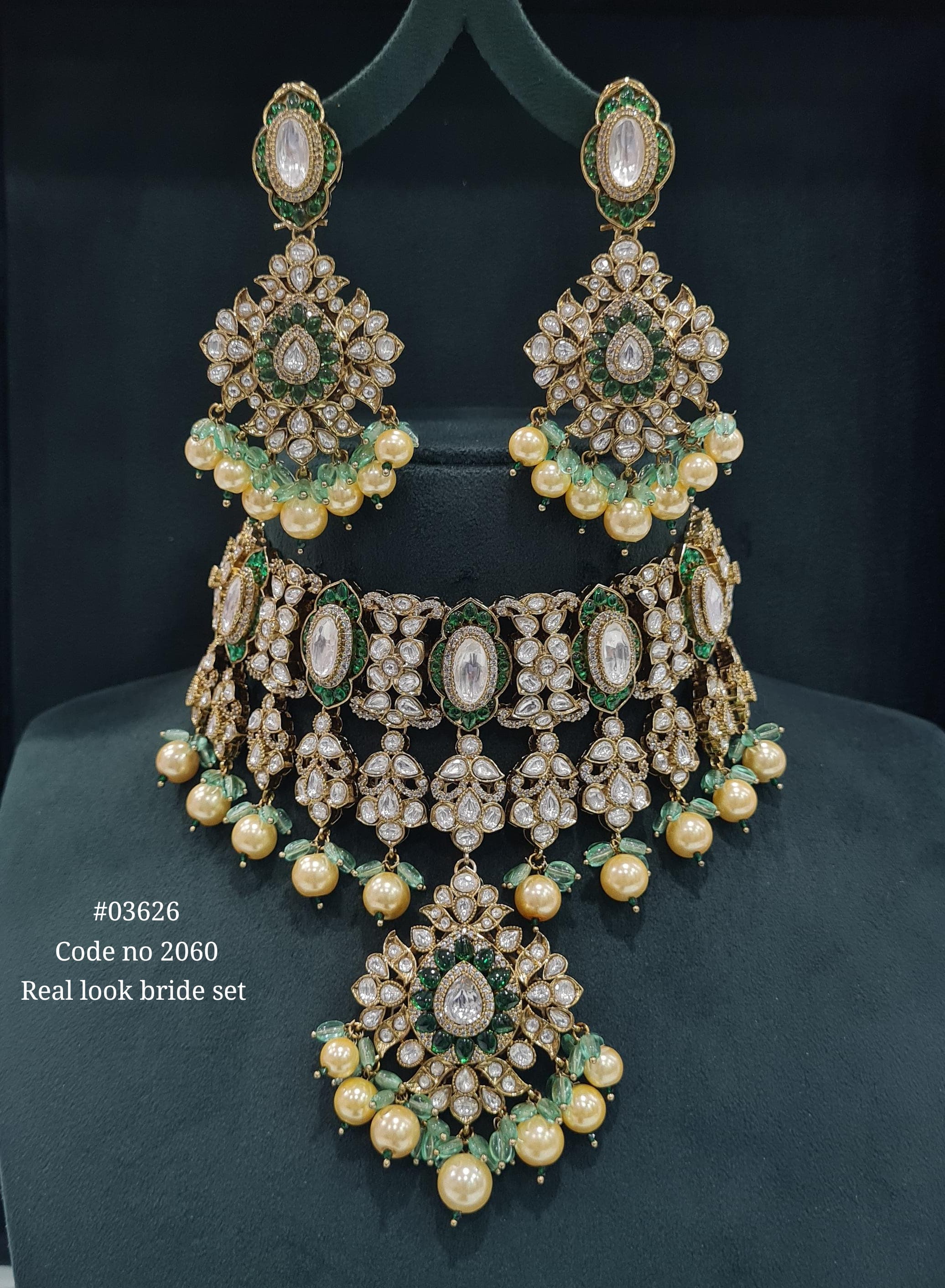 Kundan Bride Set 03626 - 3
