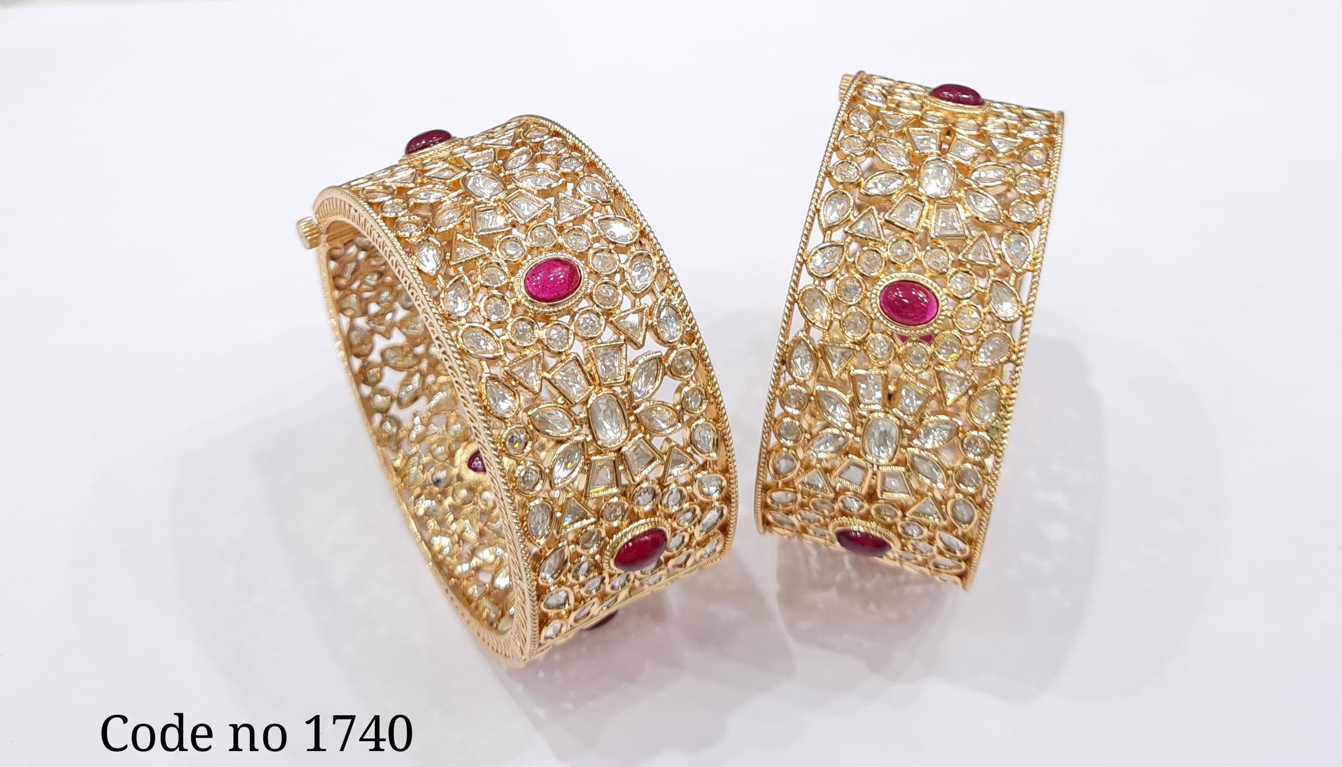 Kundan bangles 00947