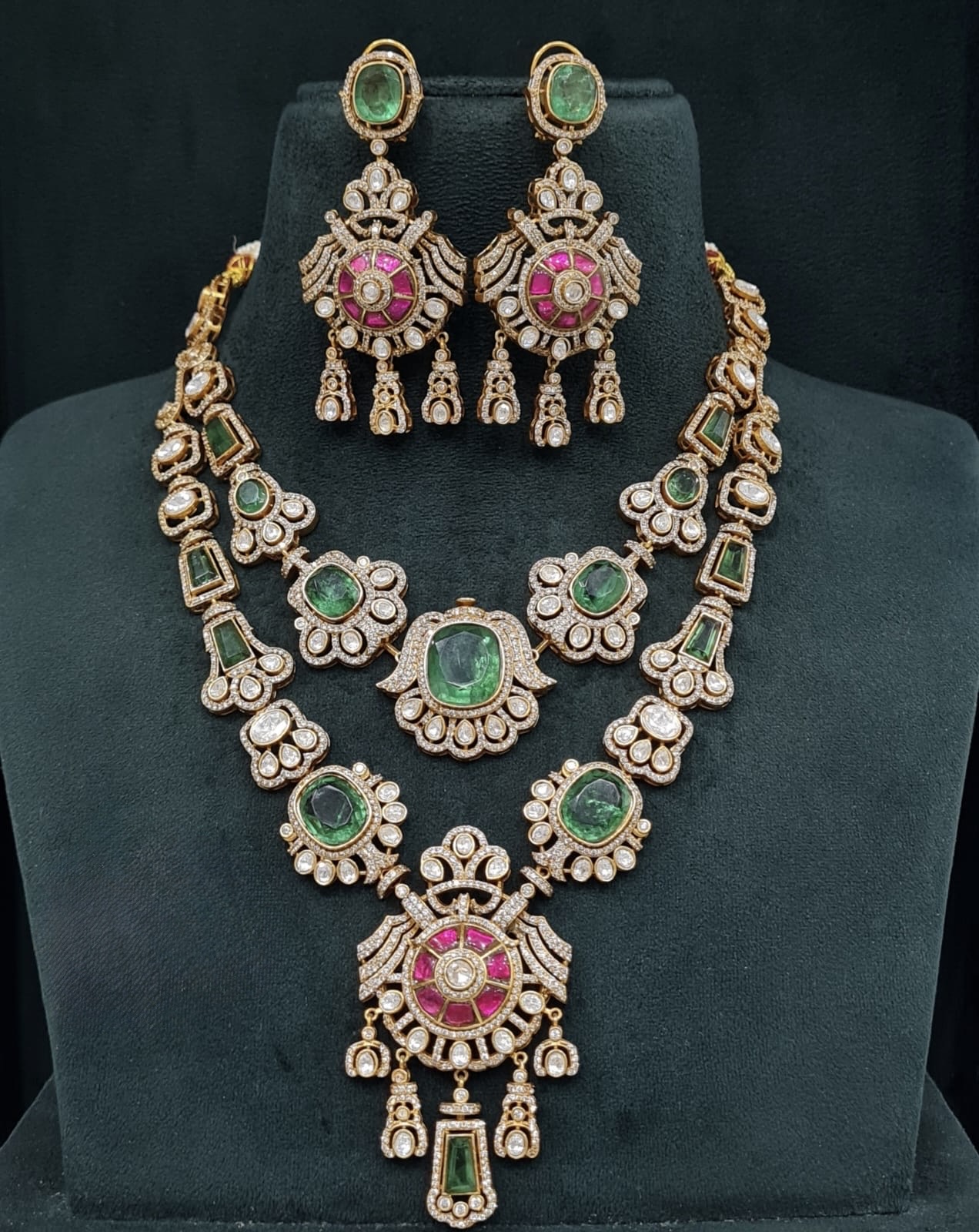 Jadau Kundan Necklace 08108 - 3