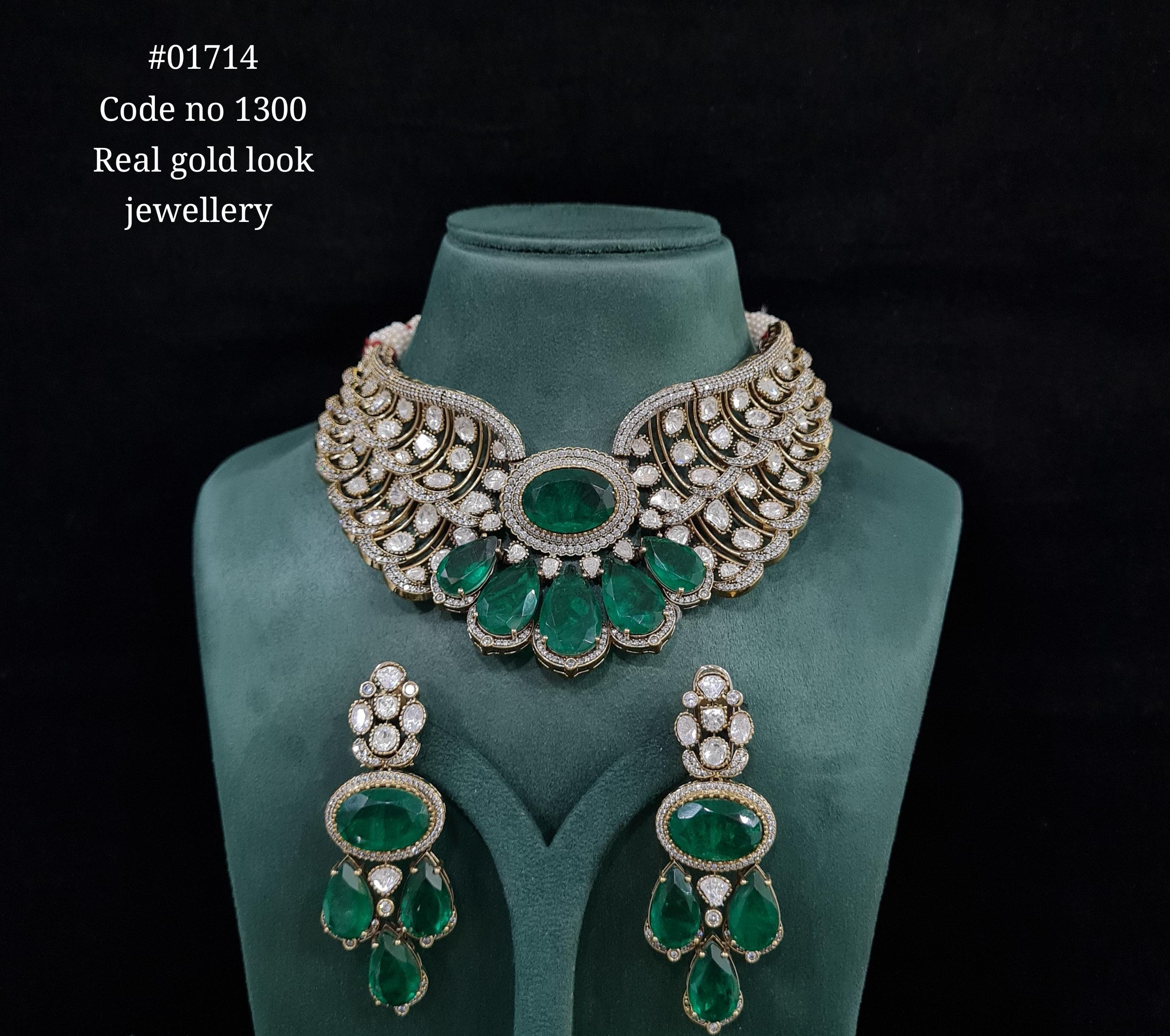 Kundan Bride set 01714 - 7