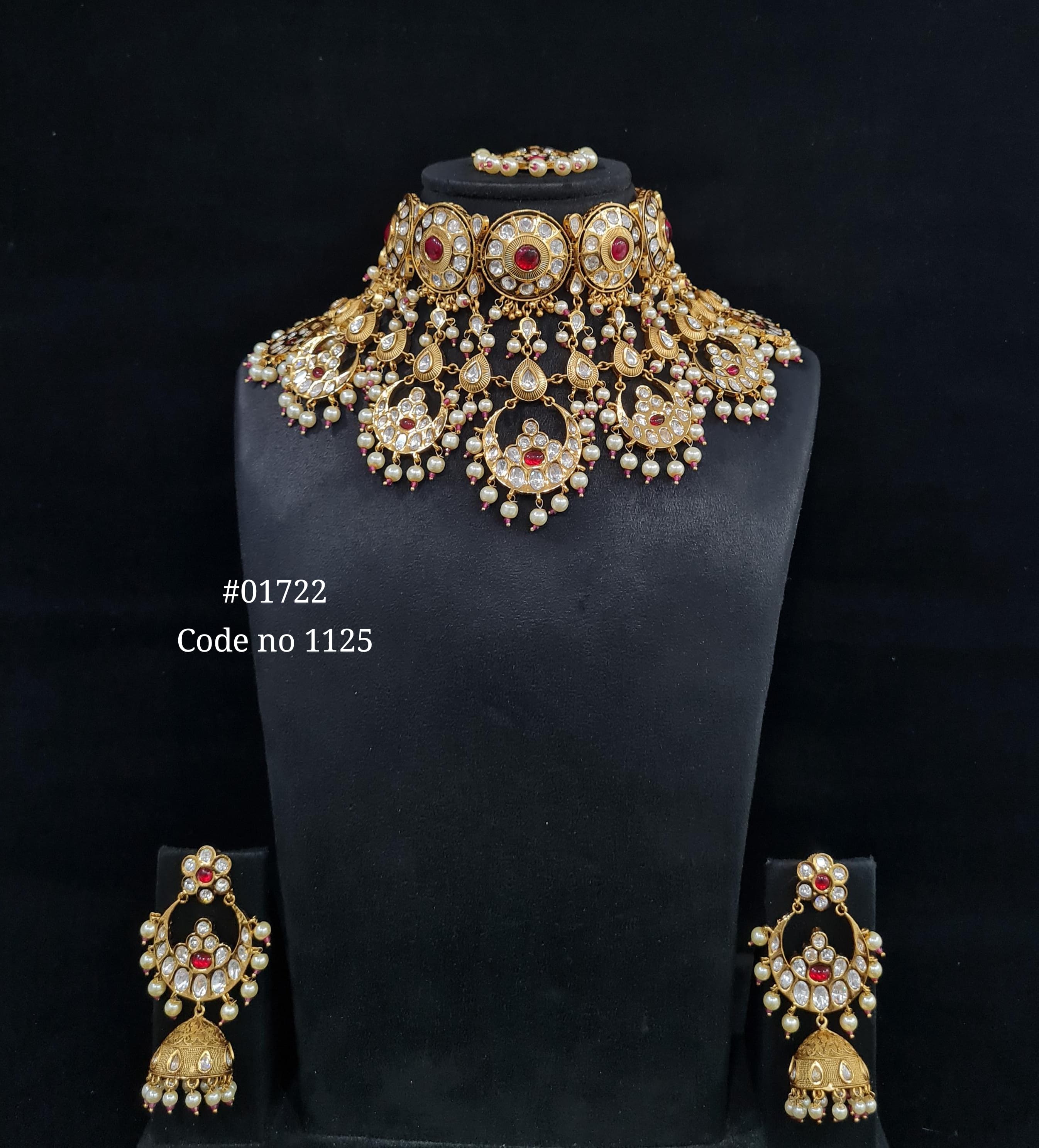 Kundan Bride Set 01722 - 4