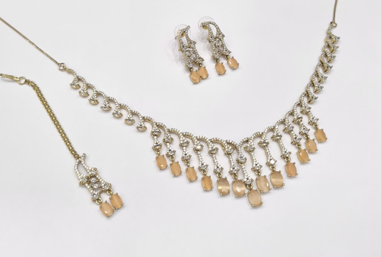 Cz Necklace 11112 - 17